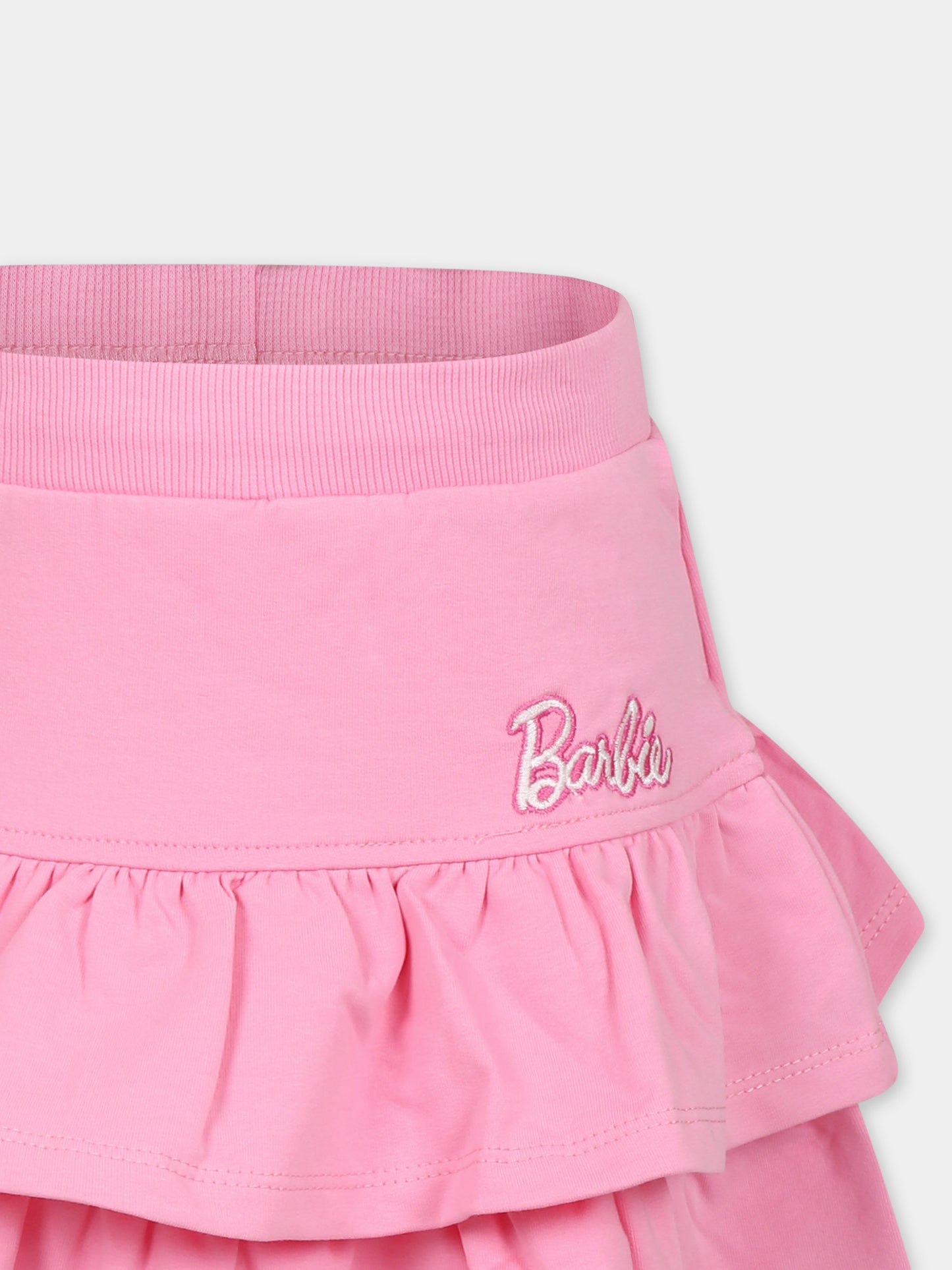 Gonna rosa per bambina con scritta Barbie,Monnalisa,19D720 4017 0093