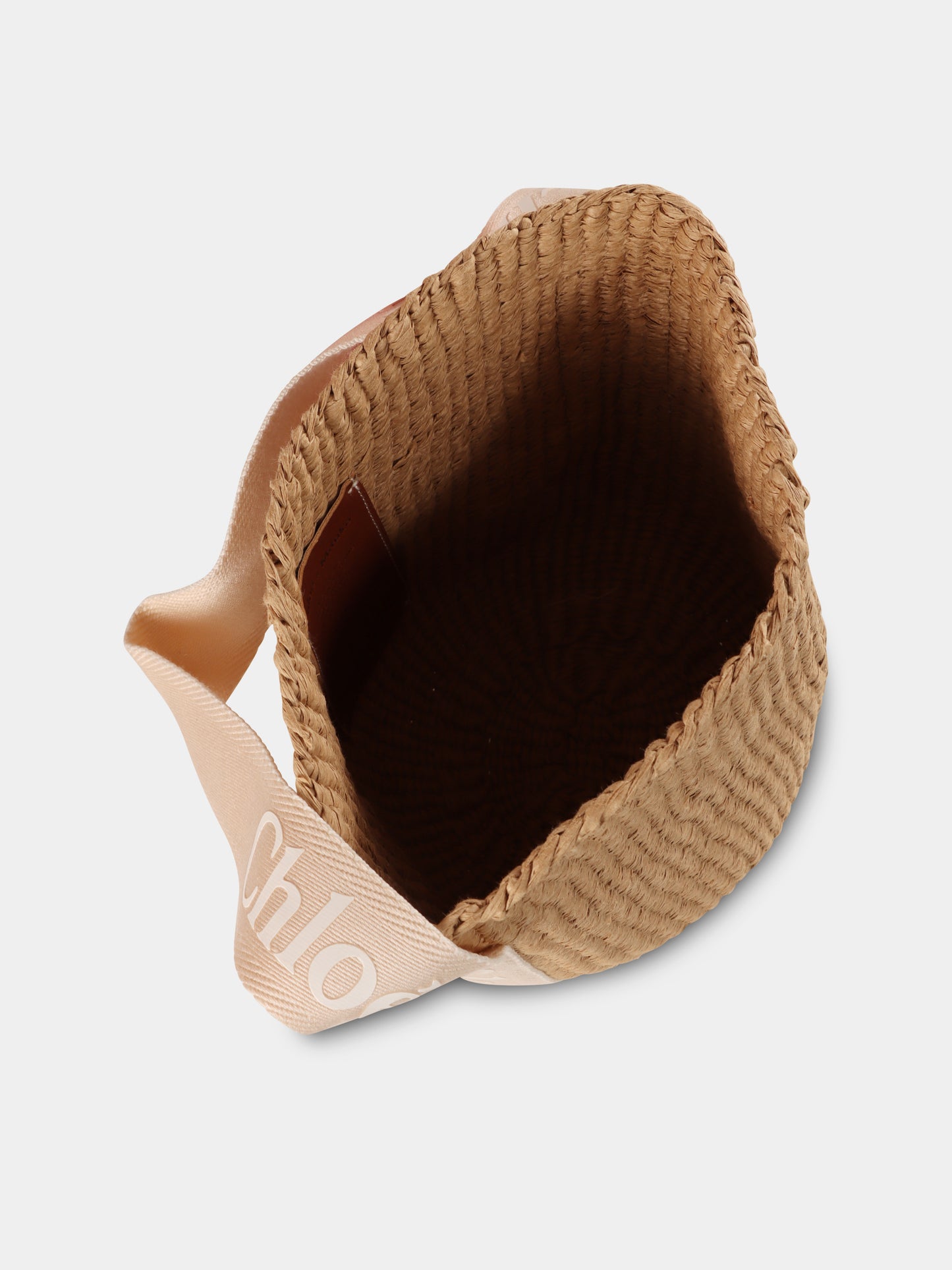 Borsa marrone per bambina con logo