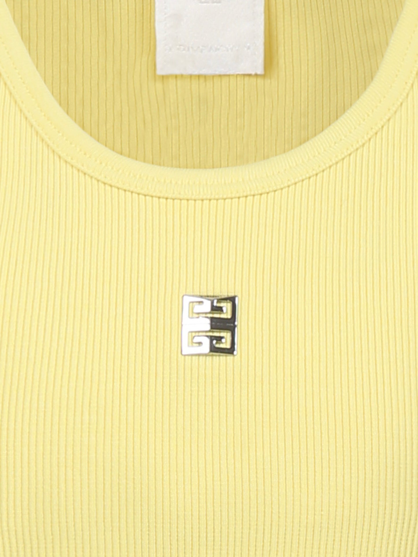 Vestito giallo per bambina con motivo 4G