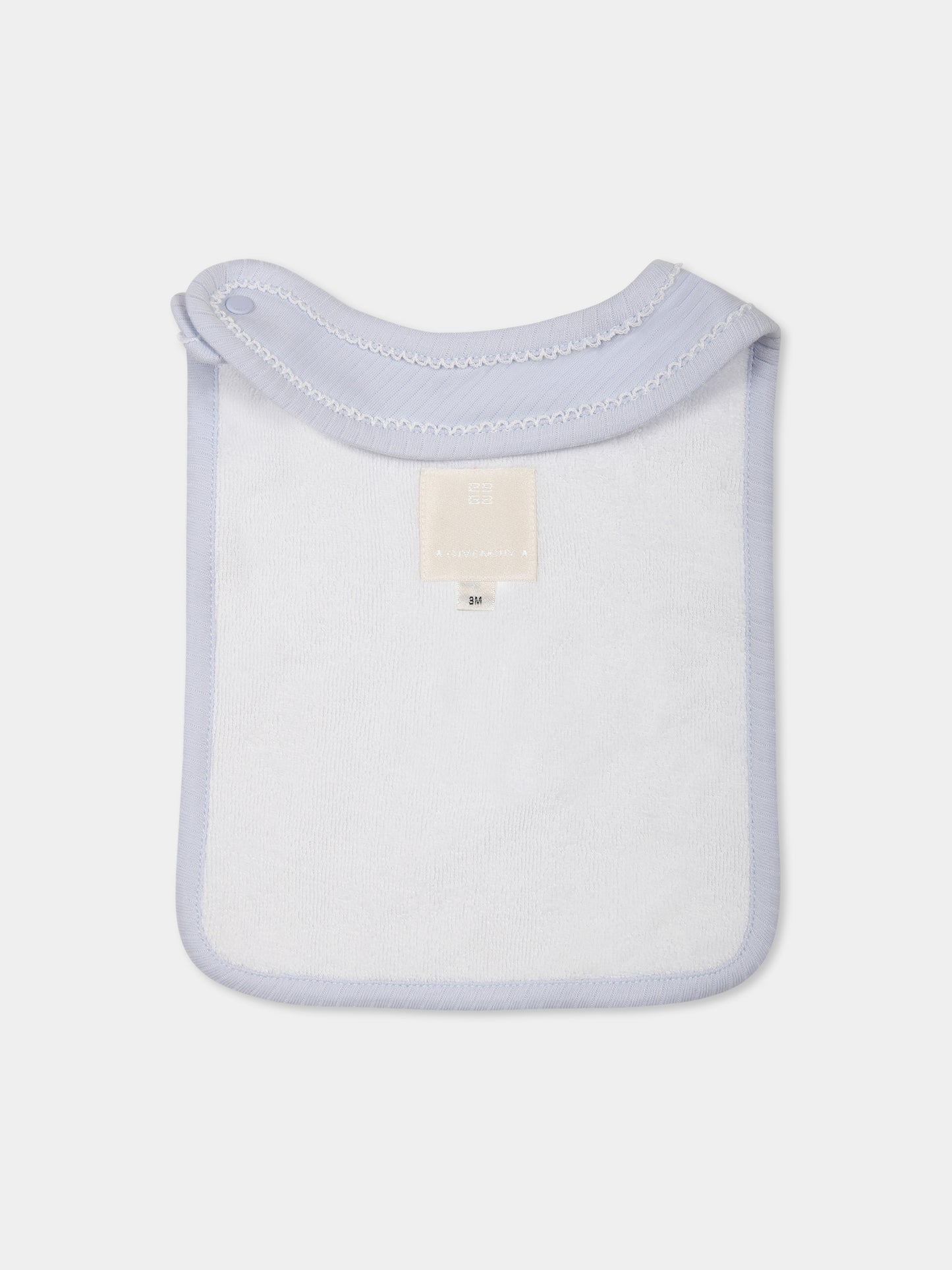 Set tutina celeste per neonato con logo