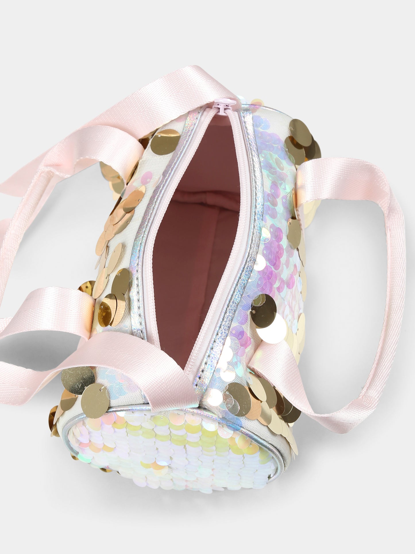 Borsa oro per bambina con paillettes,Billieblush,U20775 111