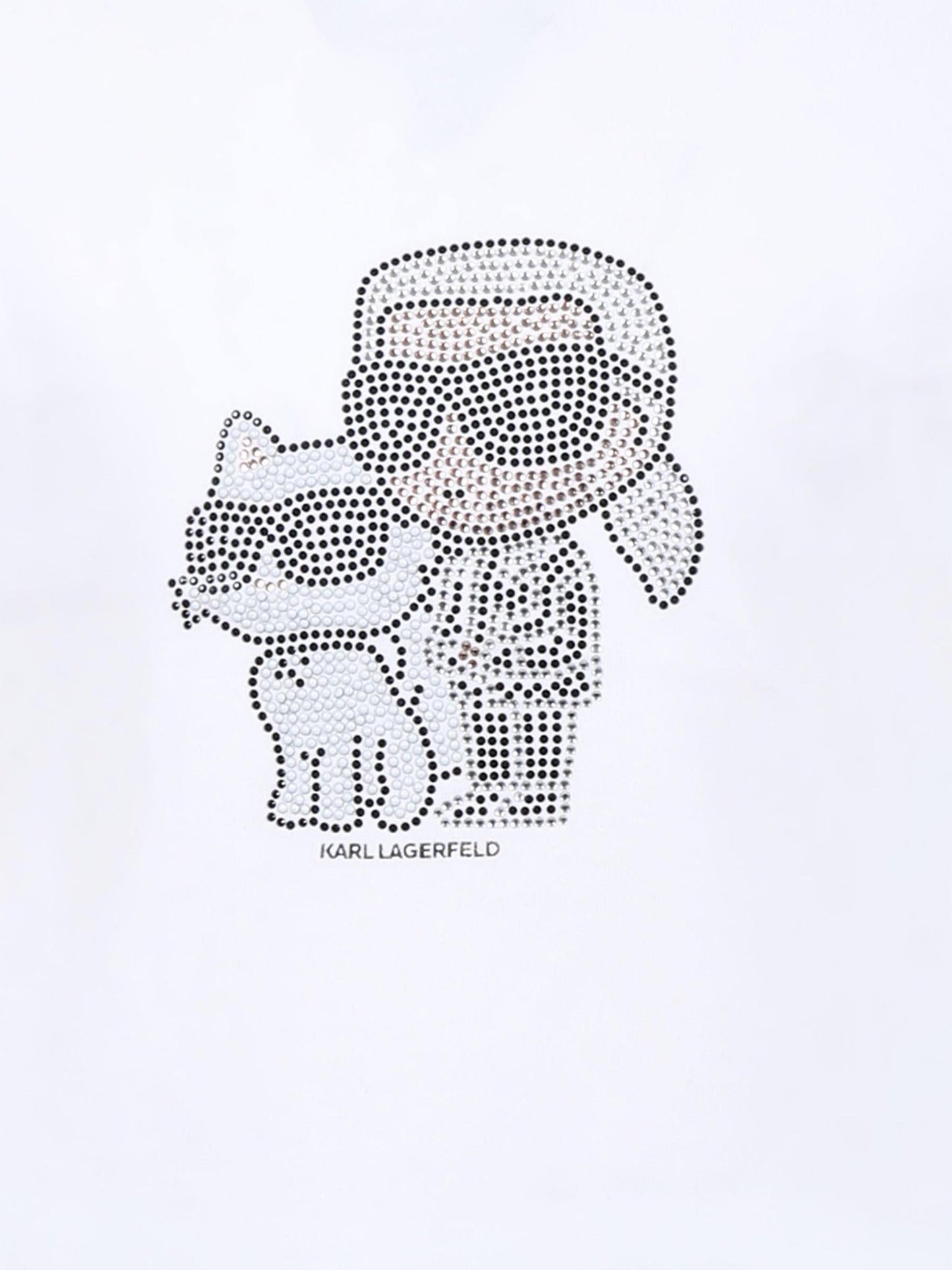 T-shirt bianca per bambina con Choupette