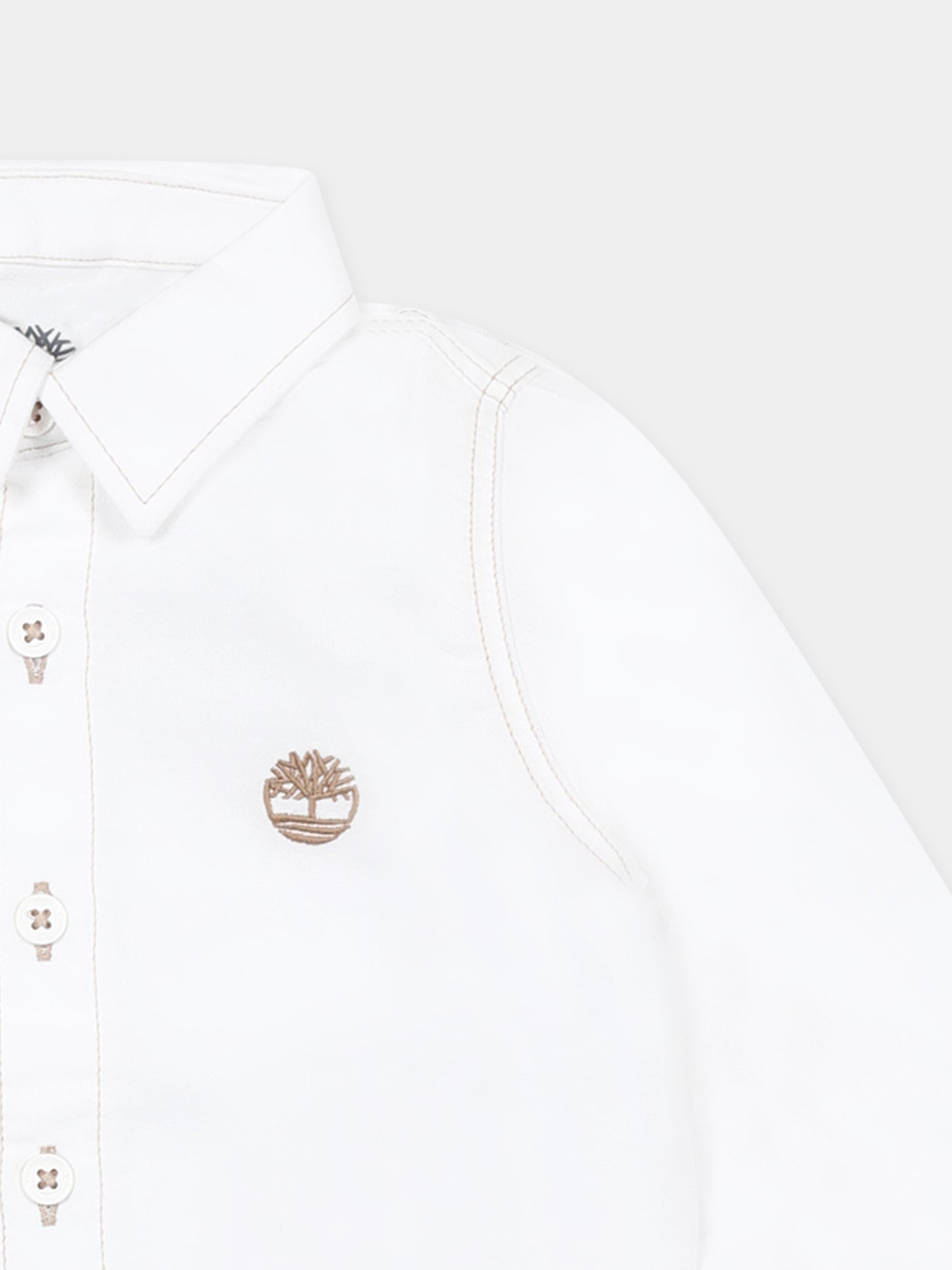 Camicia bianca per neonato con albero