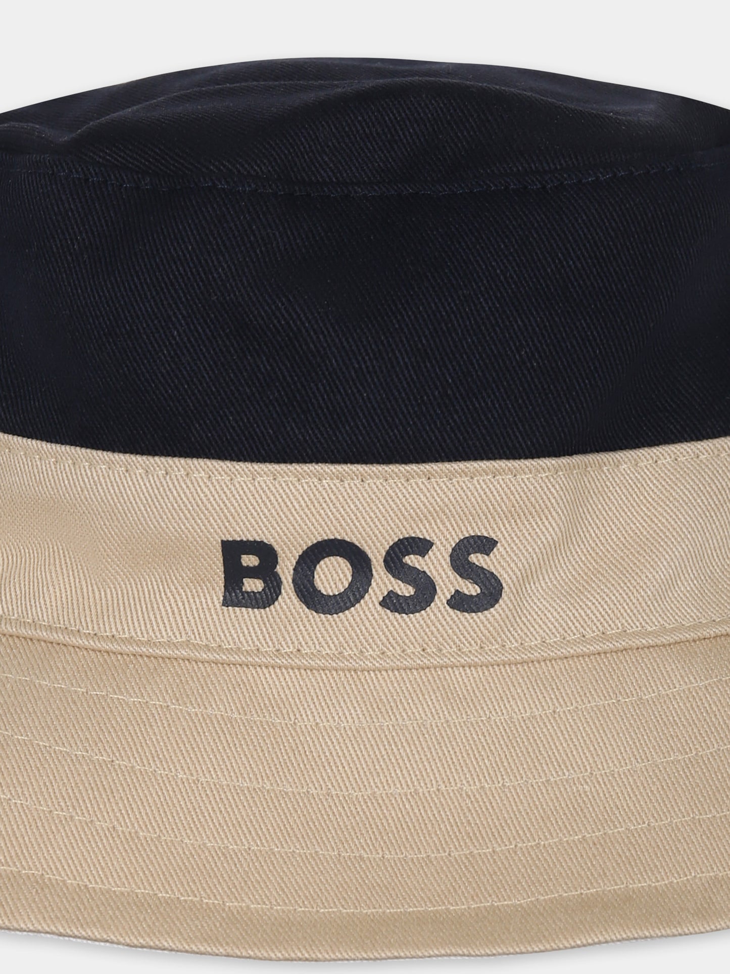 Cloche multicolor reversibile per neonato con logo