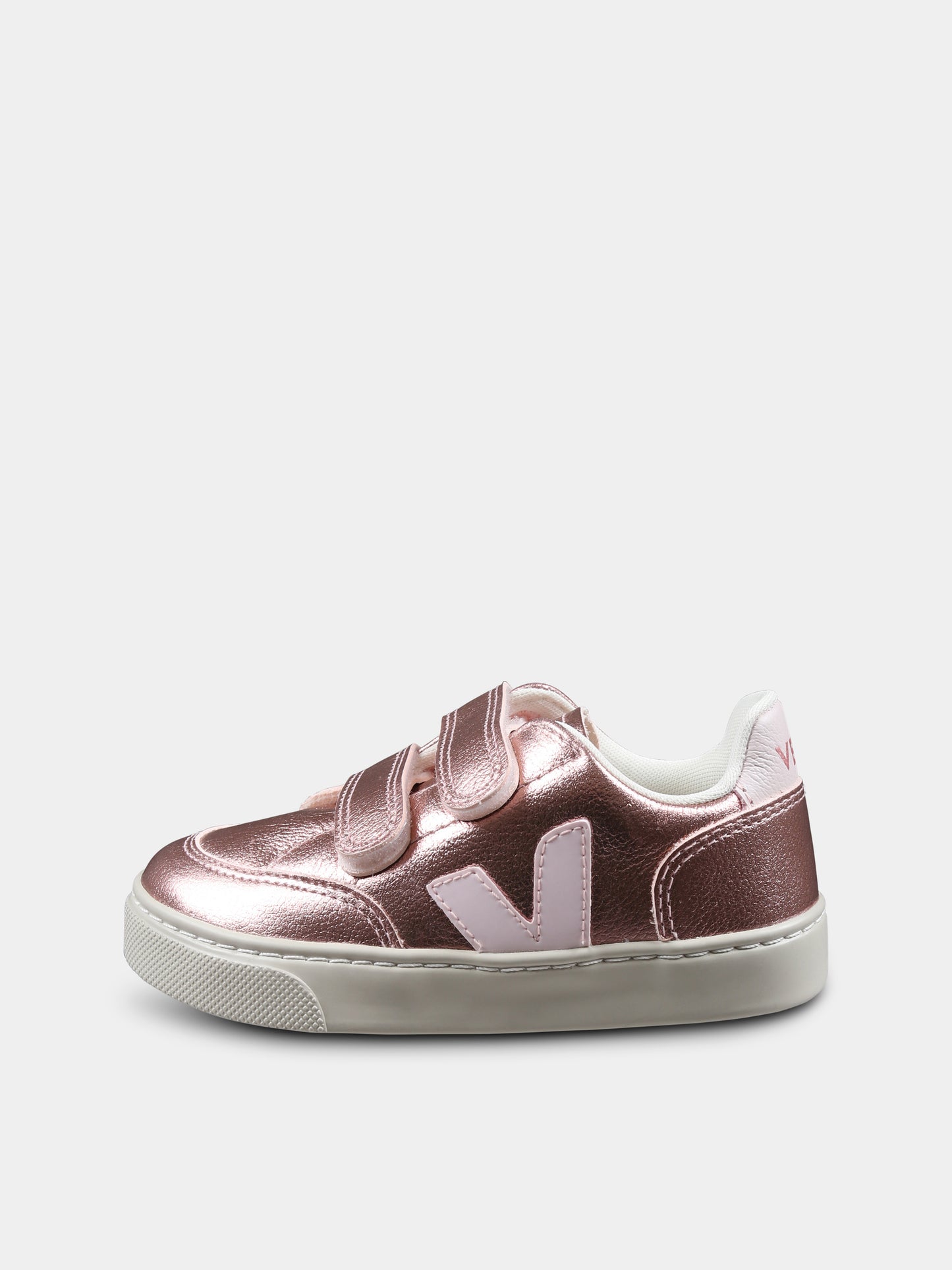 Sneakers rosa per bambina con logo