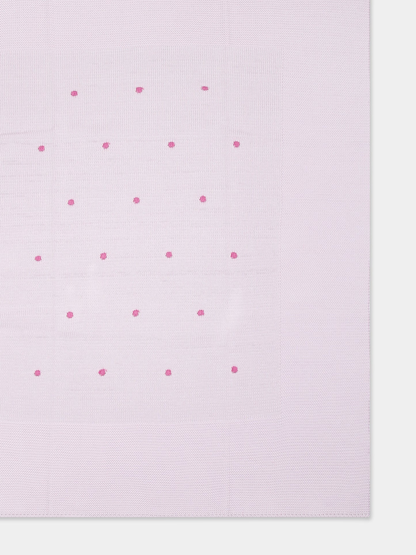 Coperta viola per neonata con pois