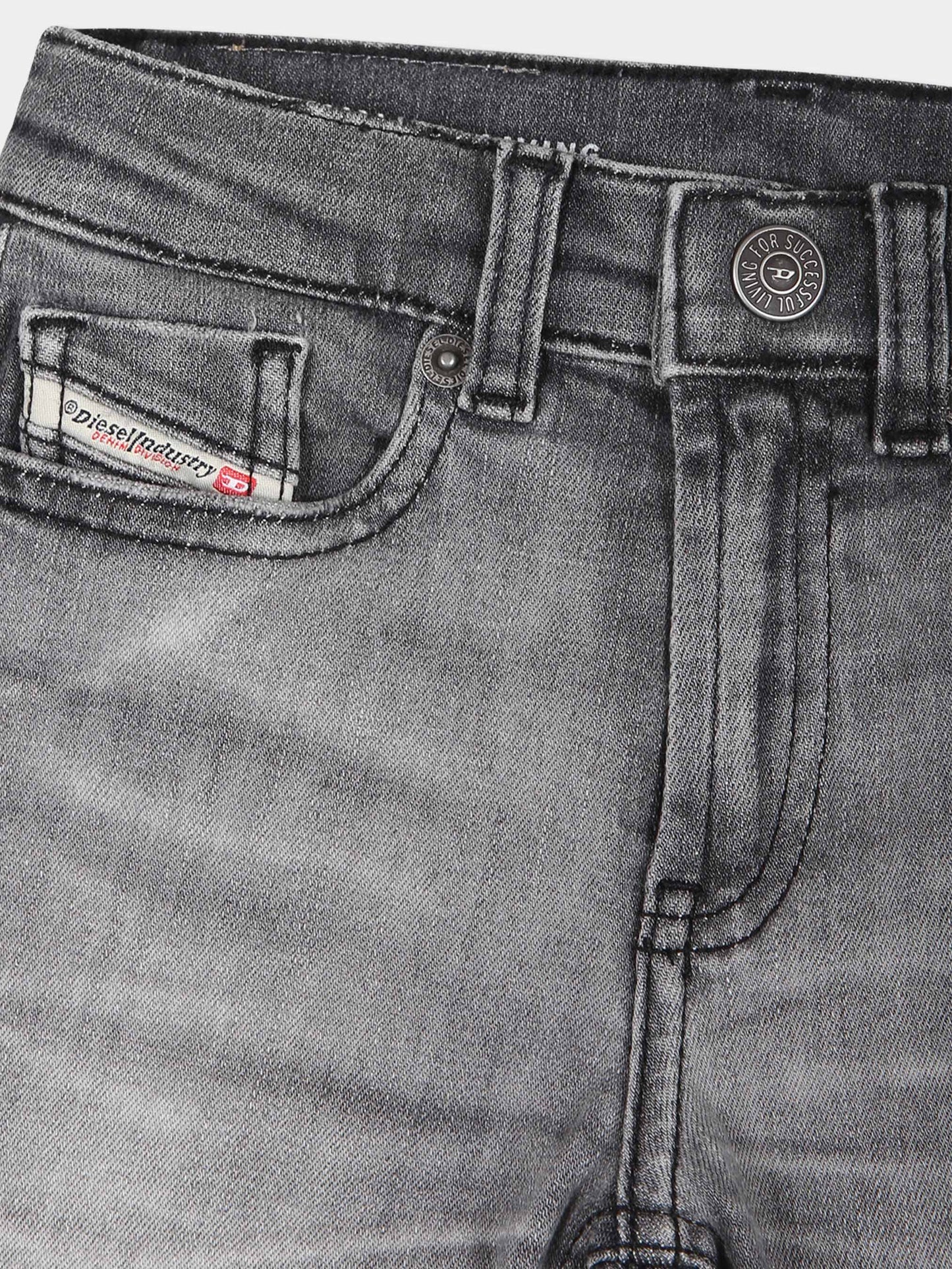 Jeans grigi per neonati con logo,Diesel,K00237 KXBKT K02