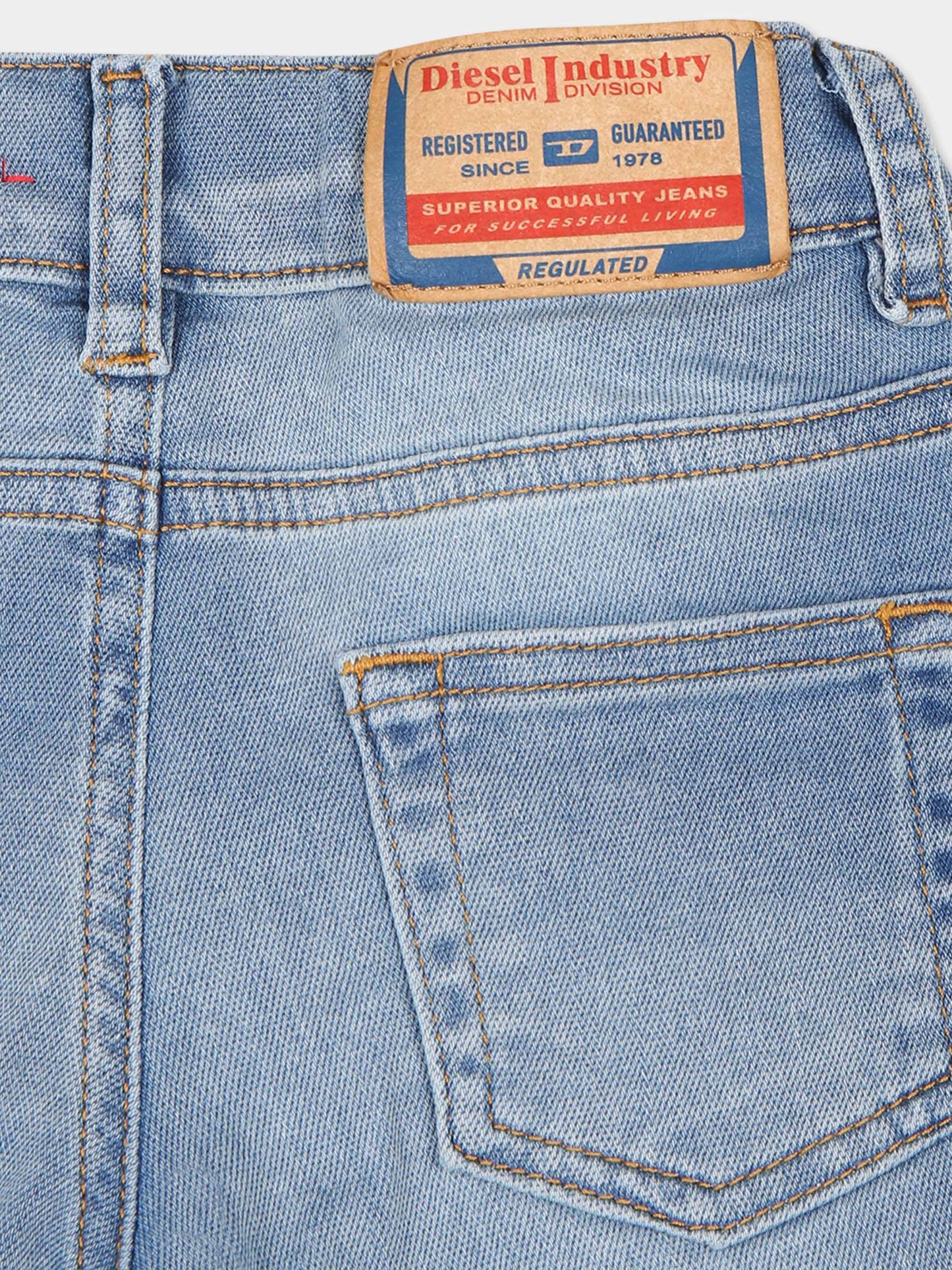 Jeans blu per neonati con logo,Diesel,K00312 KXBKF K01