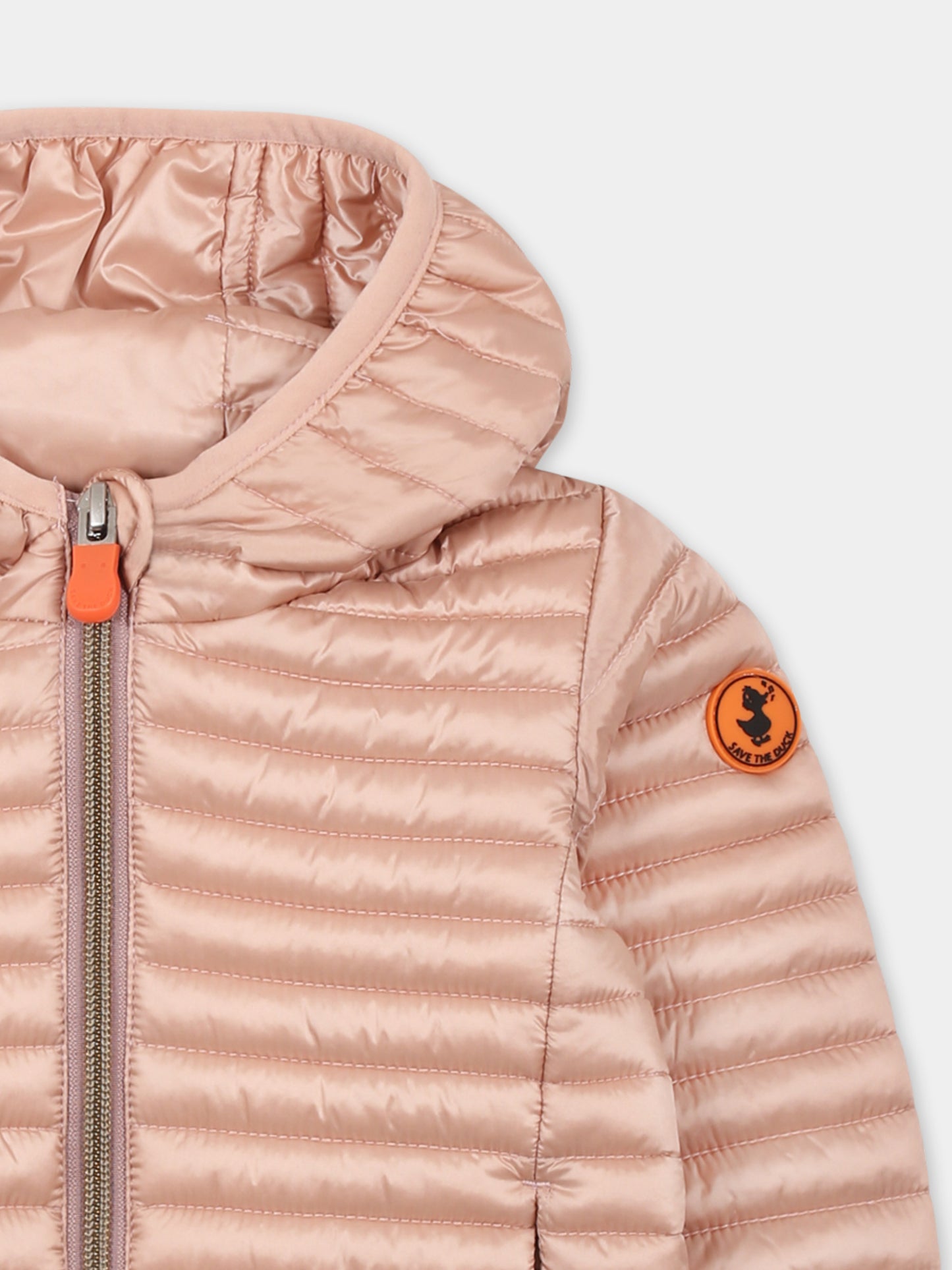 Piumino Lucy rosa per neonata con logo,Save The Duck Kids,I30005G IRIS20 80006