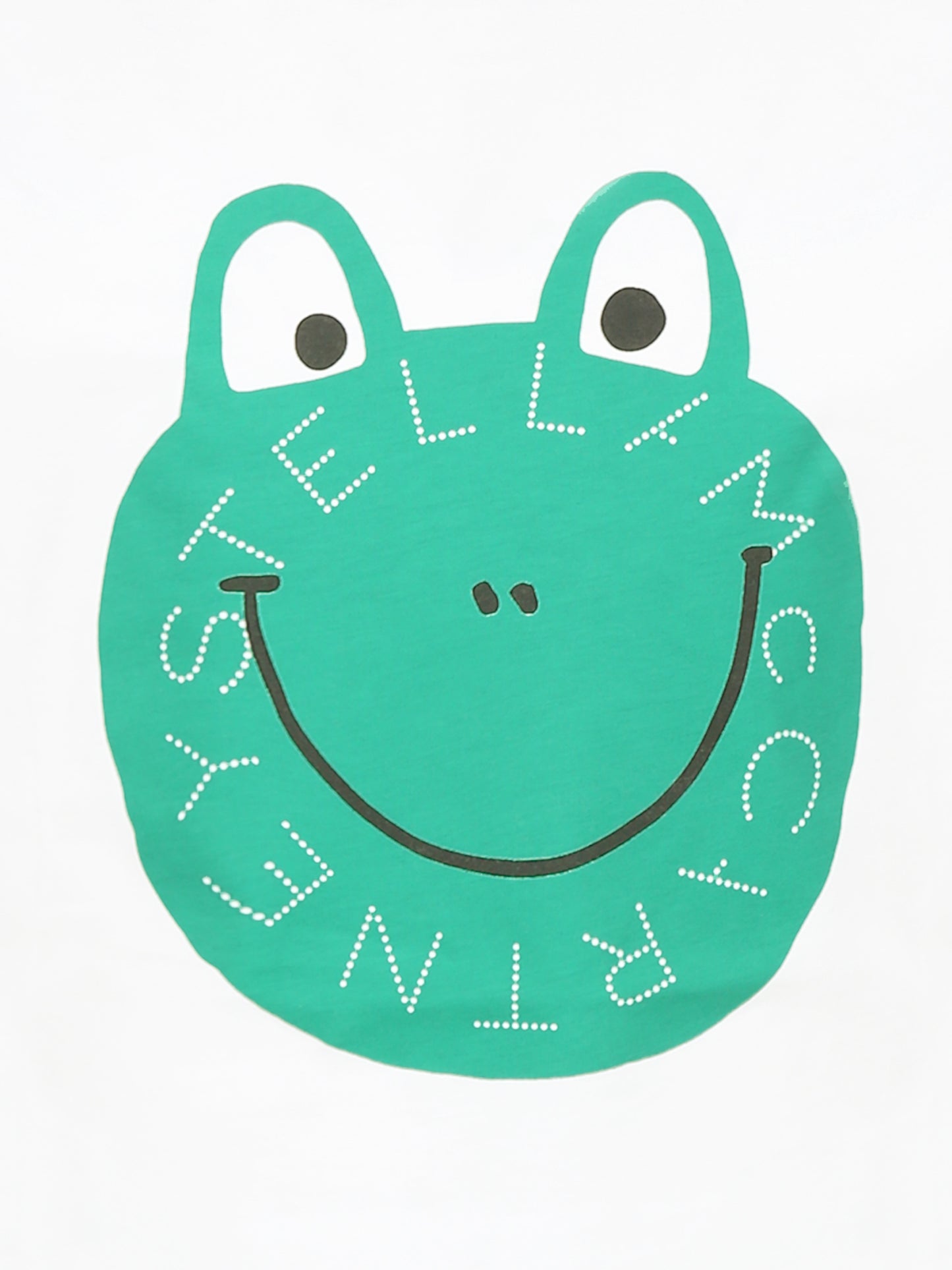 T-shirt bianca per bambino con rana