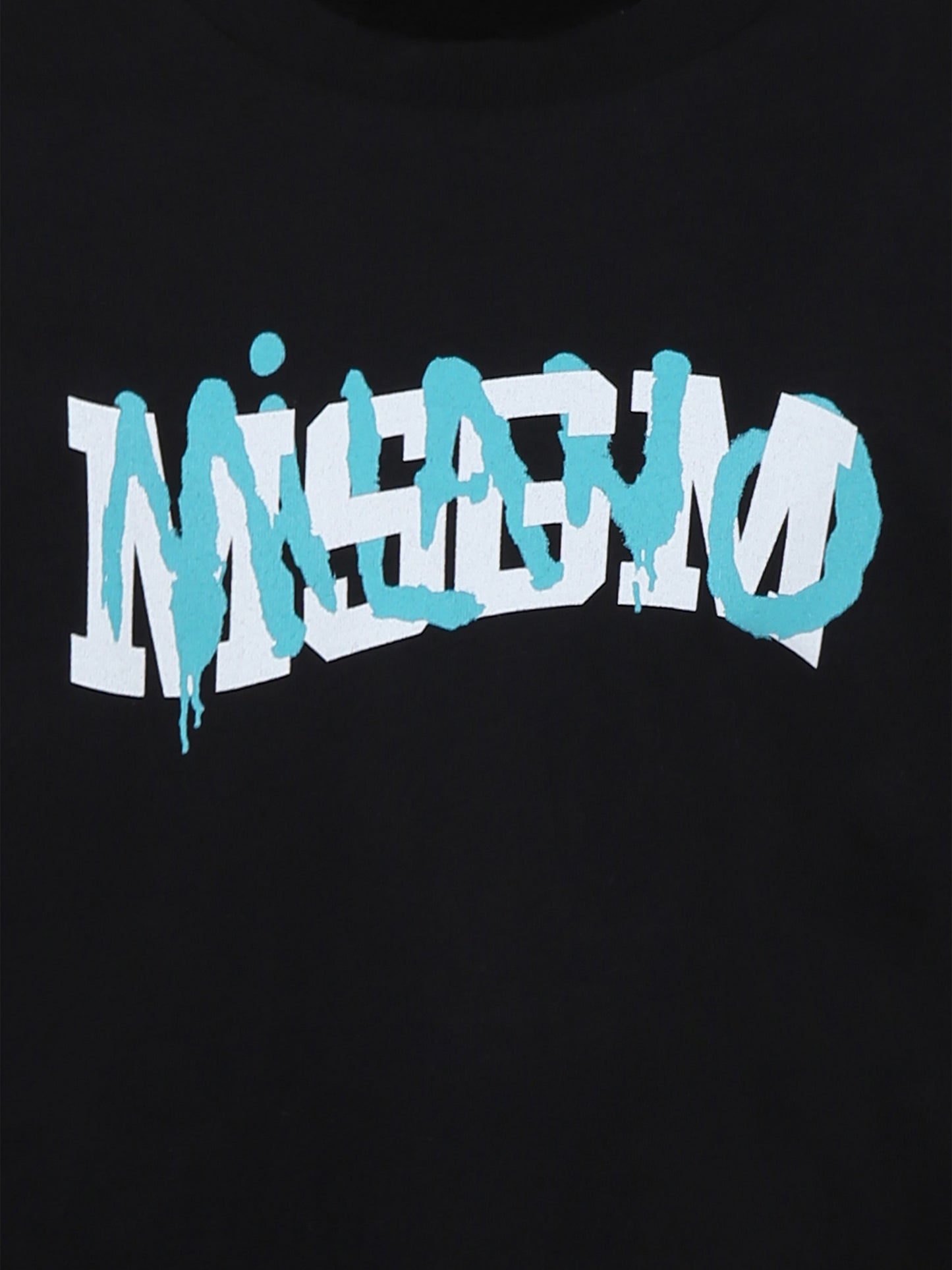 T-shirt nera per bambino con logo