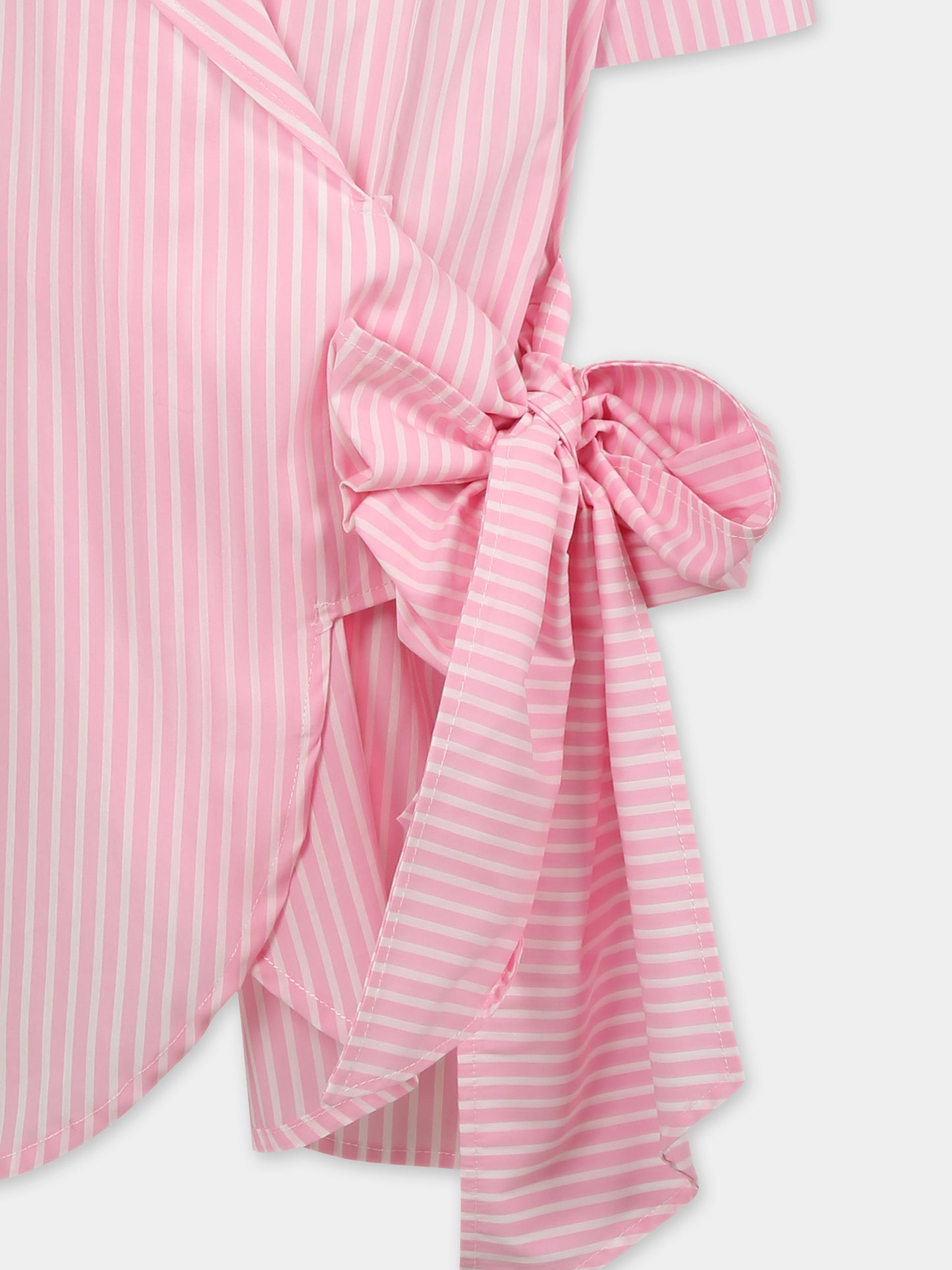 Vestito rosa per bambina con logo