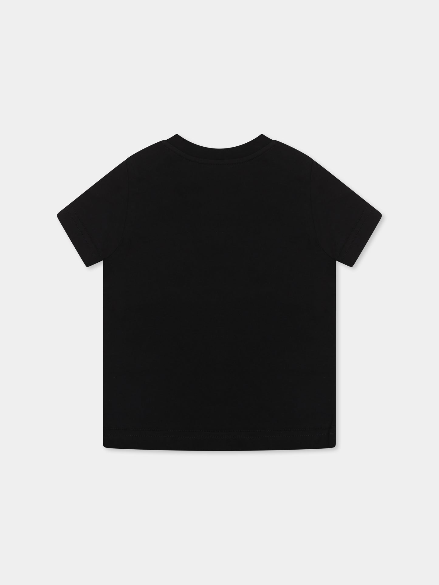 T-shirt nera per neonato con logo,Dsquared2,DQ2857 D0015 D2T1156B DQ900