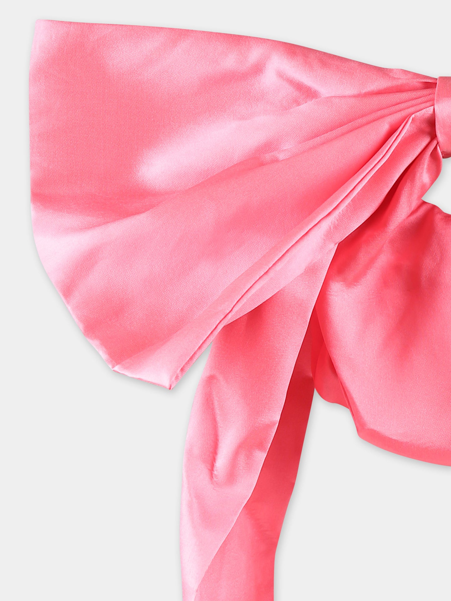 Borsa rosa per bambina con fiocco