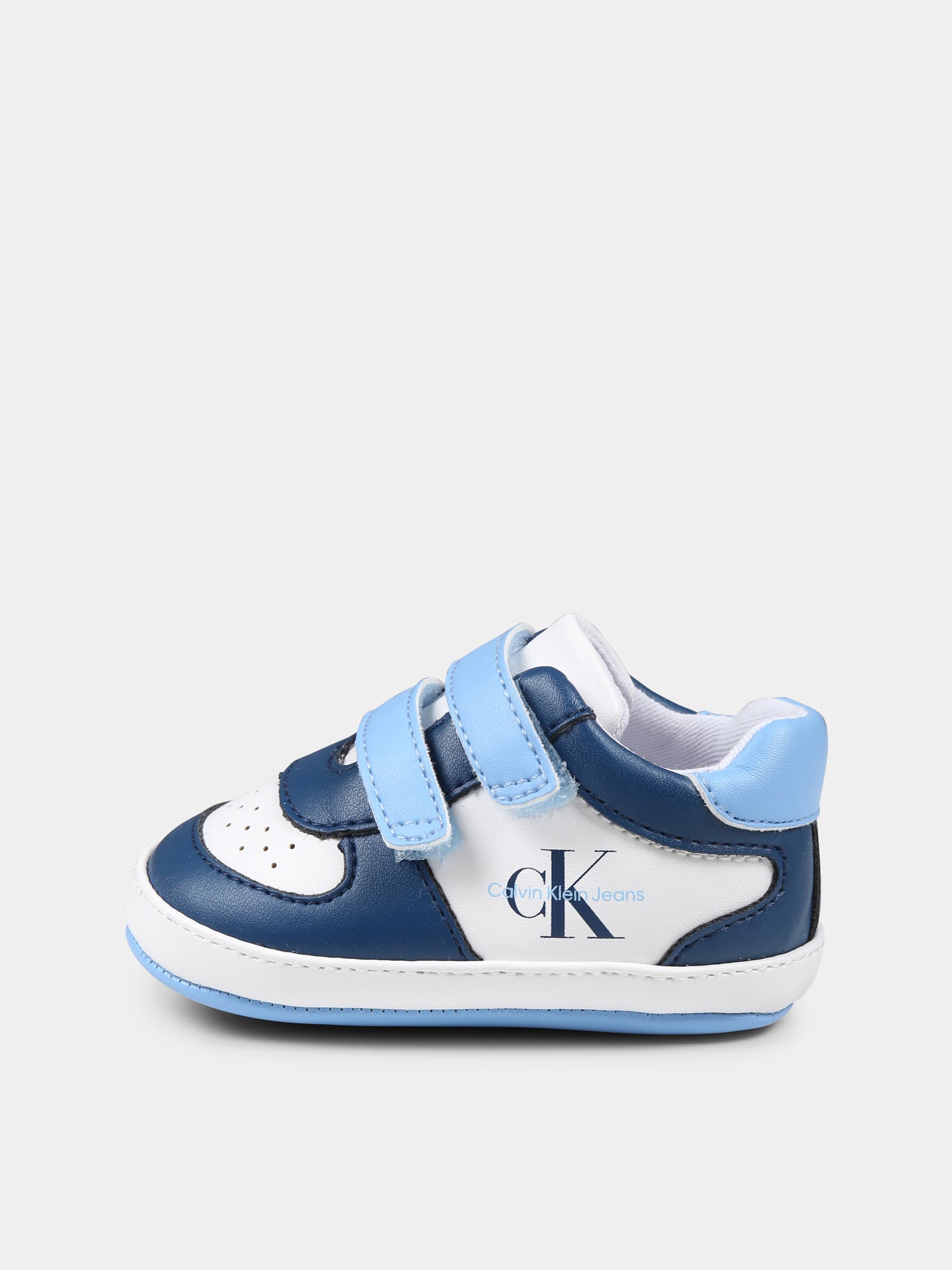 Sneakers blu per neonato con logo,Calvin Klein Kids,V0B9 82071 1433Y252