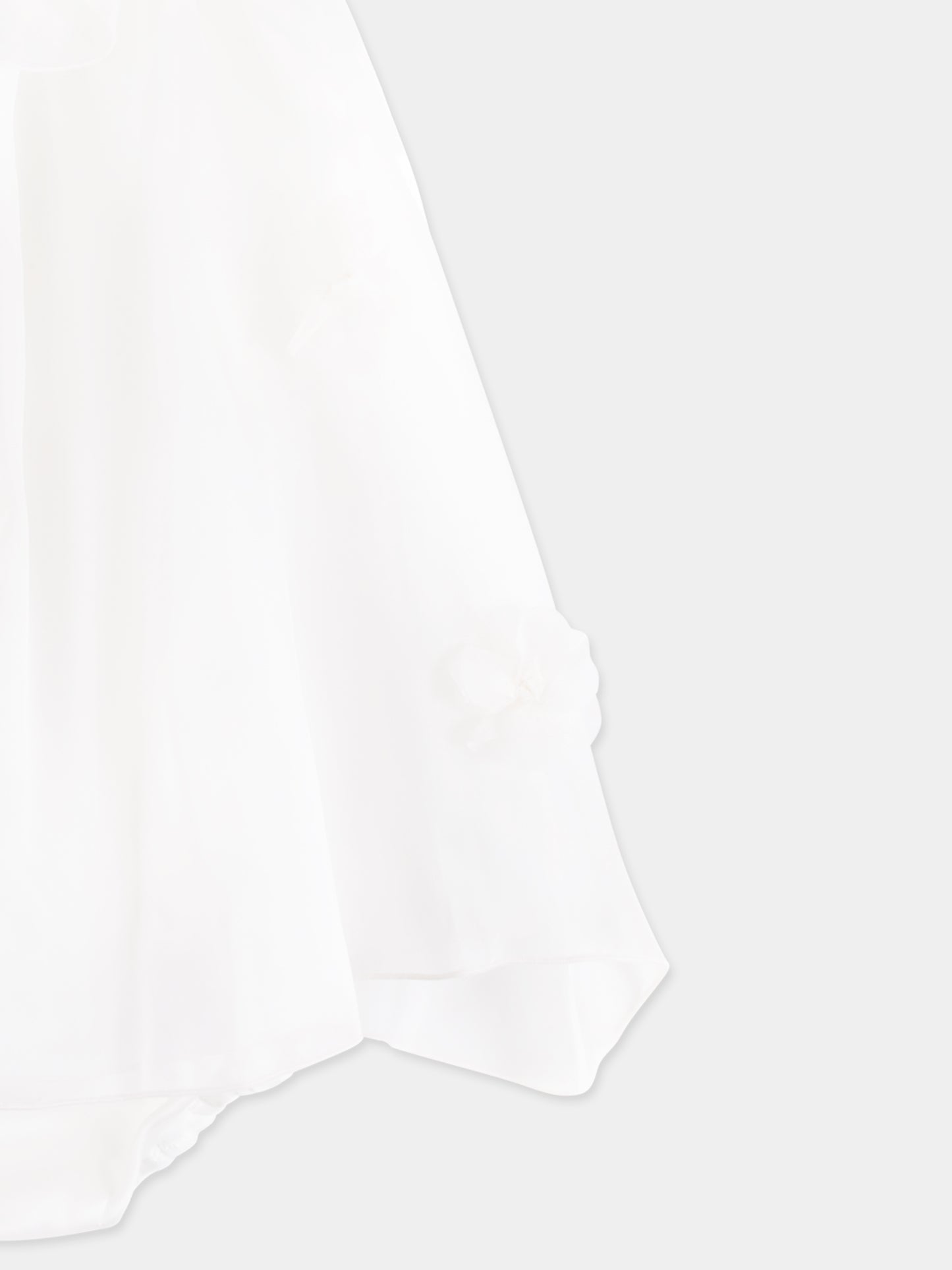 Vestito avorio per neonata con fiori
