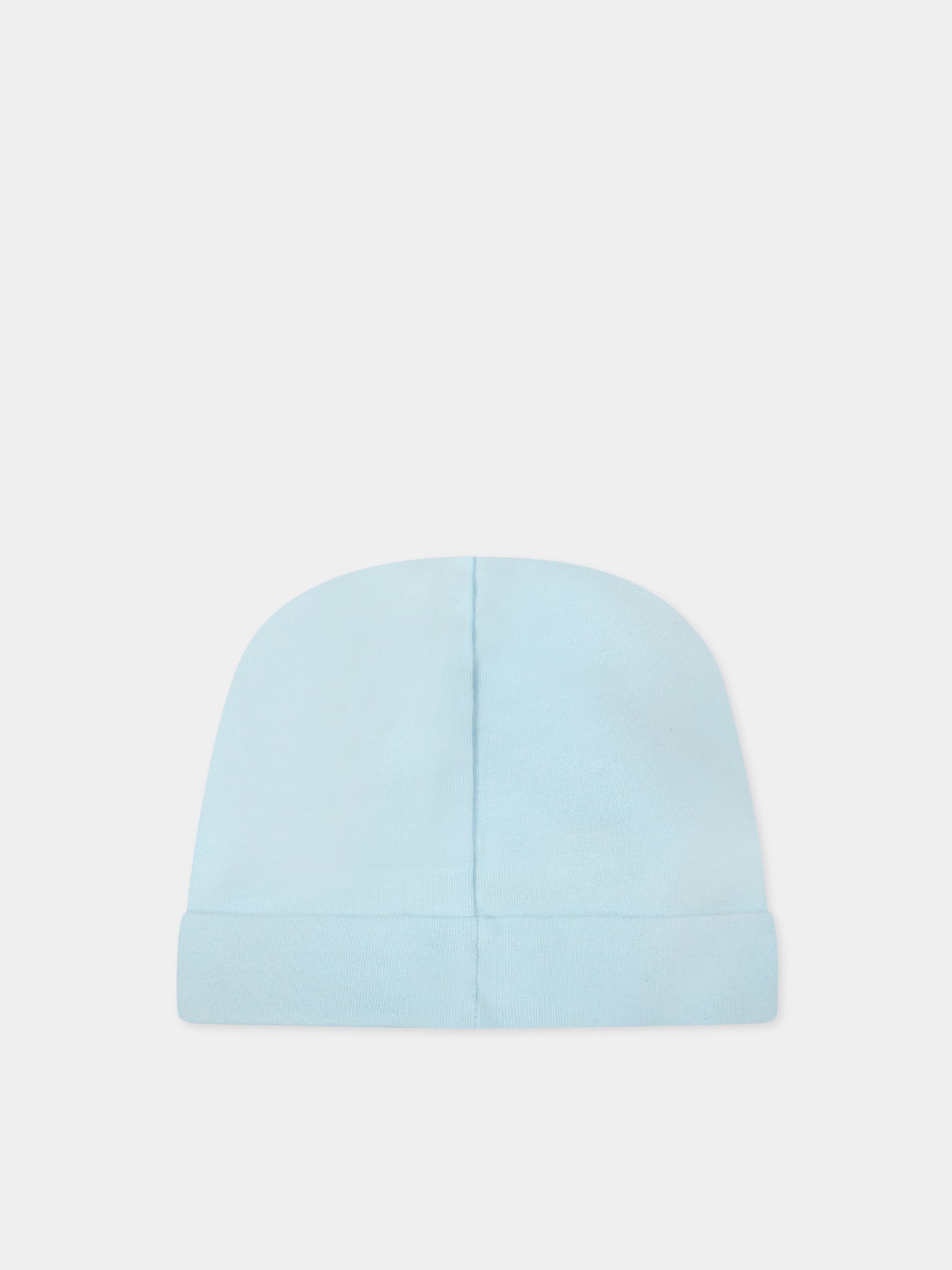 Cappello celeste per neonato con teddy bear,Moschino Kids,MUX047 LDA14 40304