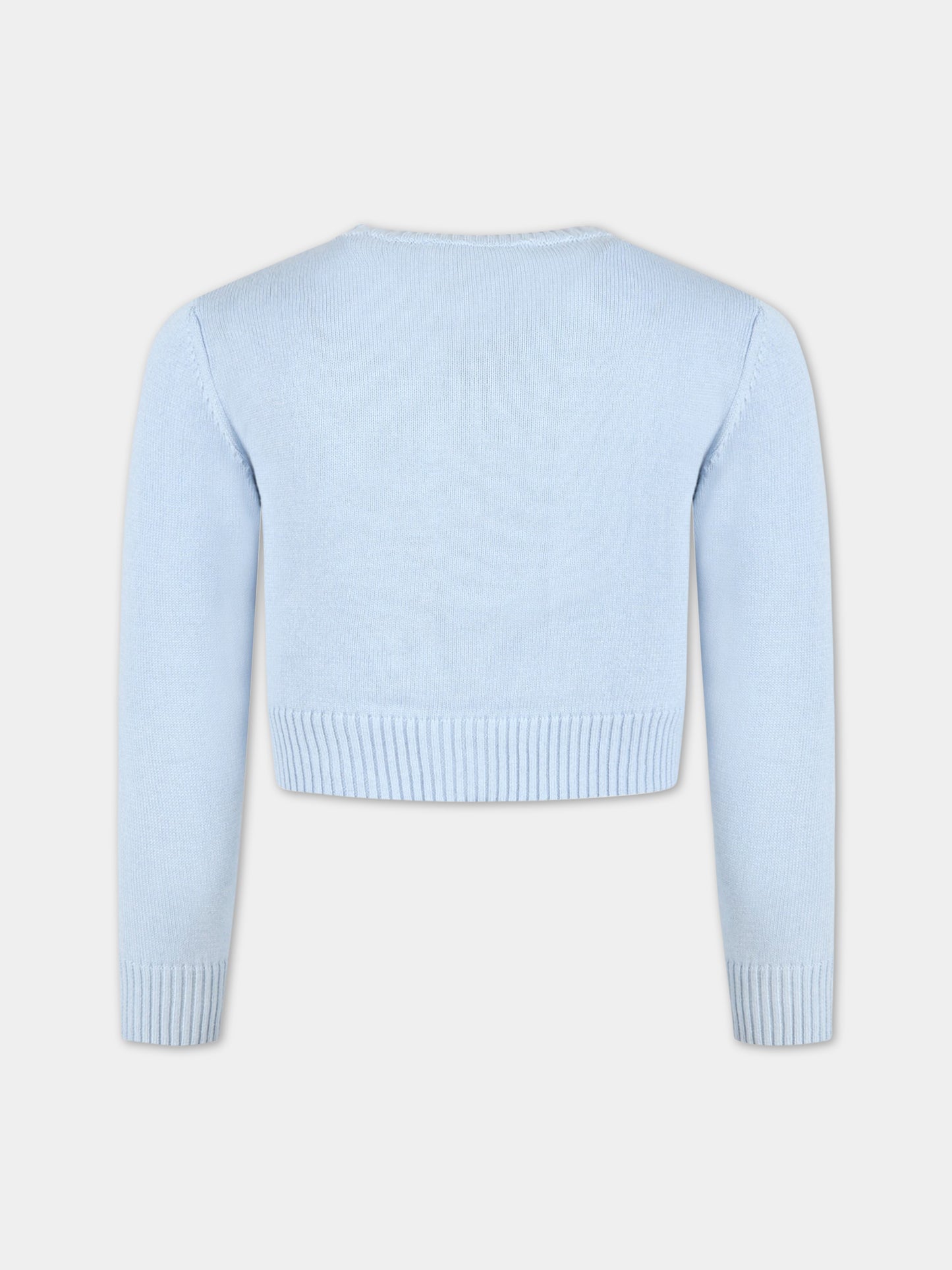 Light-blue cardigan for girl,Simonetta,SS9A30 X0006 607