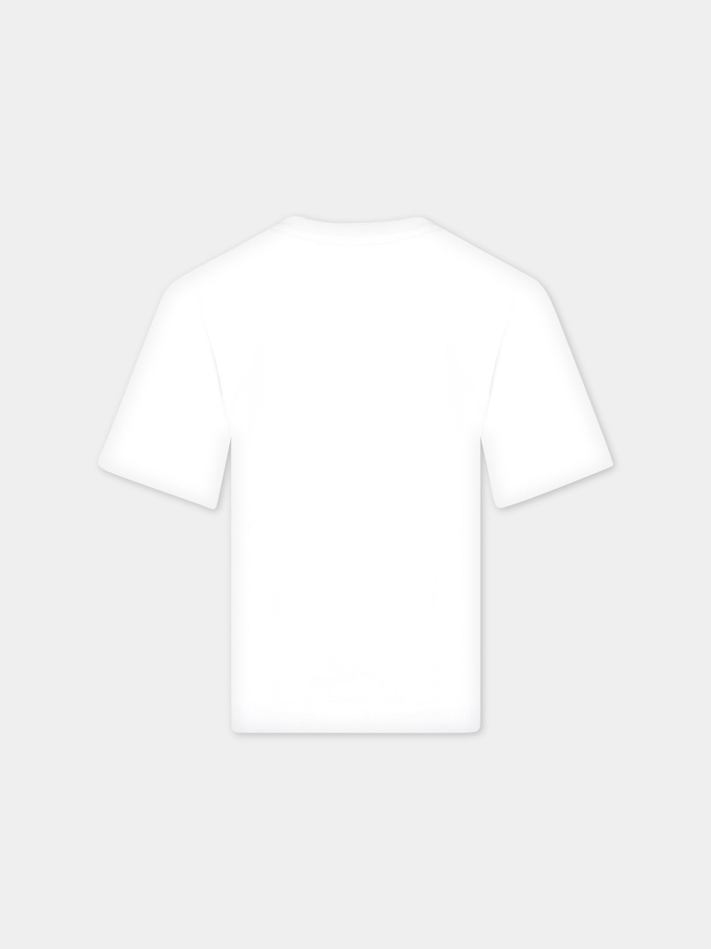 T-shirt bianca per bambini con Teddy Bear,Moschino Kids,HOM03R LAA23 10101