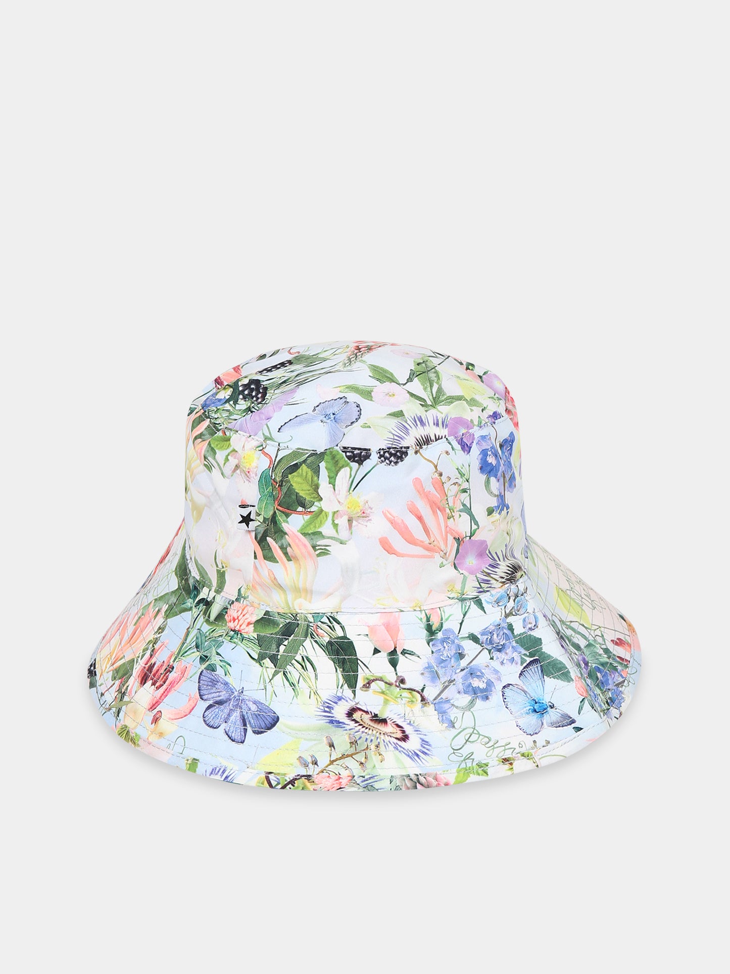 Cloche multicolor per bambina con stampa fiori e farfalle,Molo,7S23Y303 6682