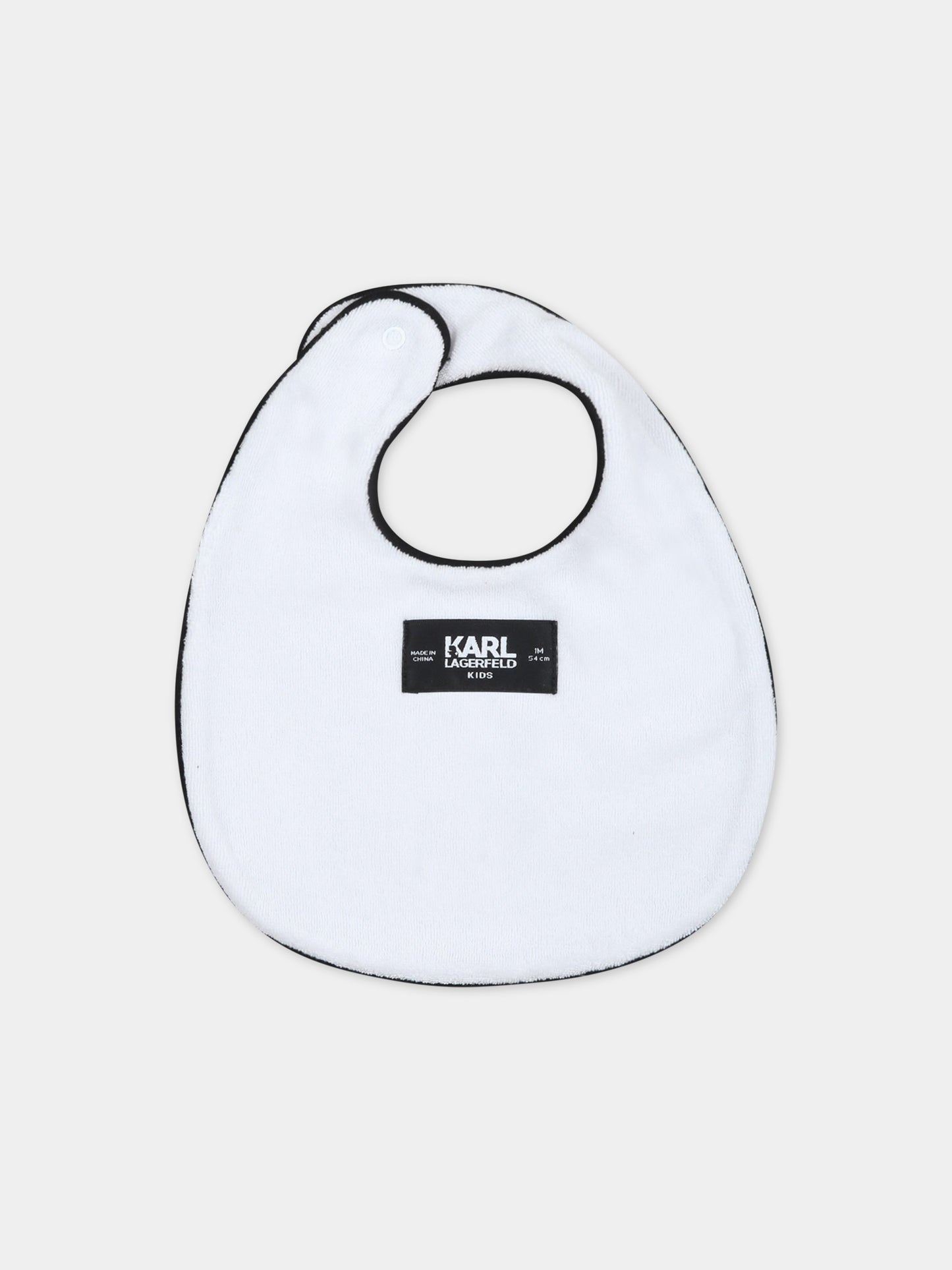 Set bianco per neonata con Karl e logo,Karl Lagerfeld Kids,Z98131 10P