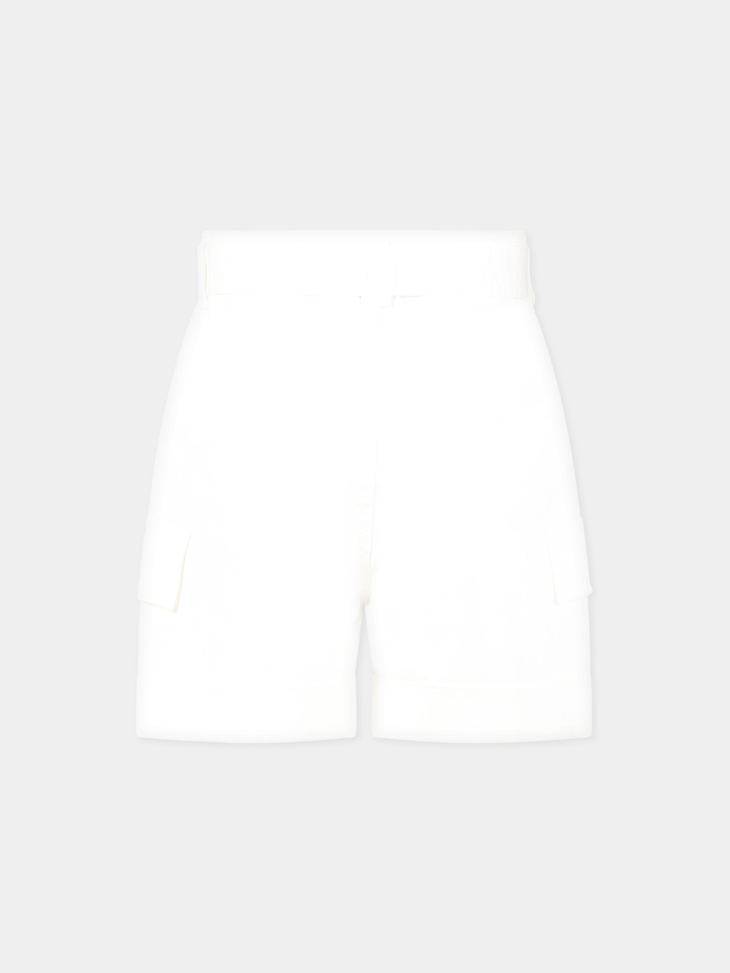 Shorts bianchi per bambina con logo,Dondup Kids,DFBE56 CE234 B000