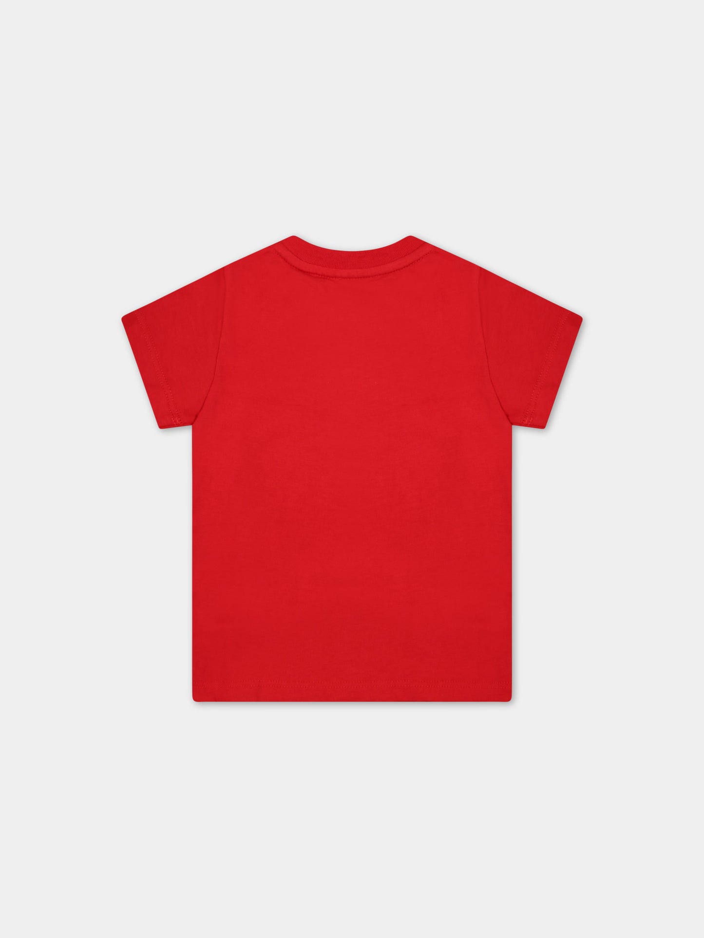 T-shirt rossa per neonati con logo bianco,Givenchy Kids,H05248 991