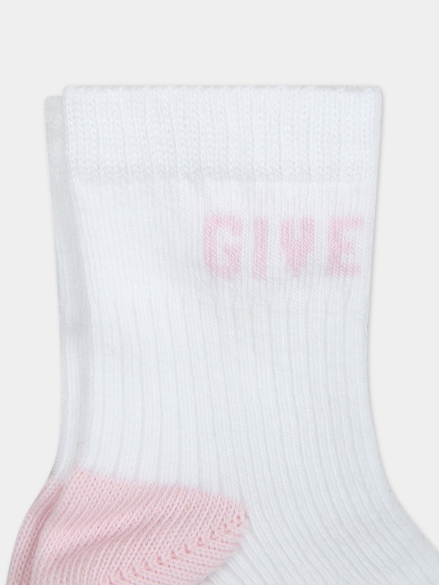 Set bianco per neonata con logo,Givenchy Kids,H90157 44Z