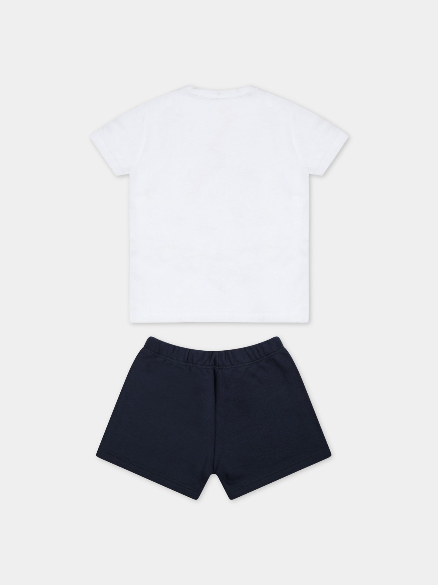 Completo multicolor per neonato con elefante,Kenzo Kids,K98093 10P