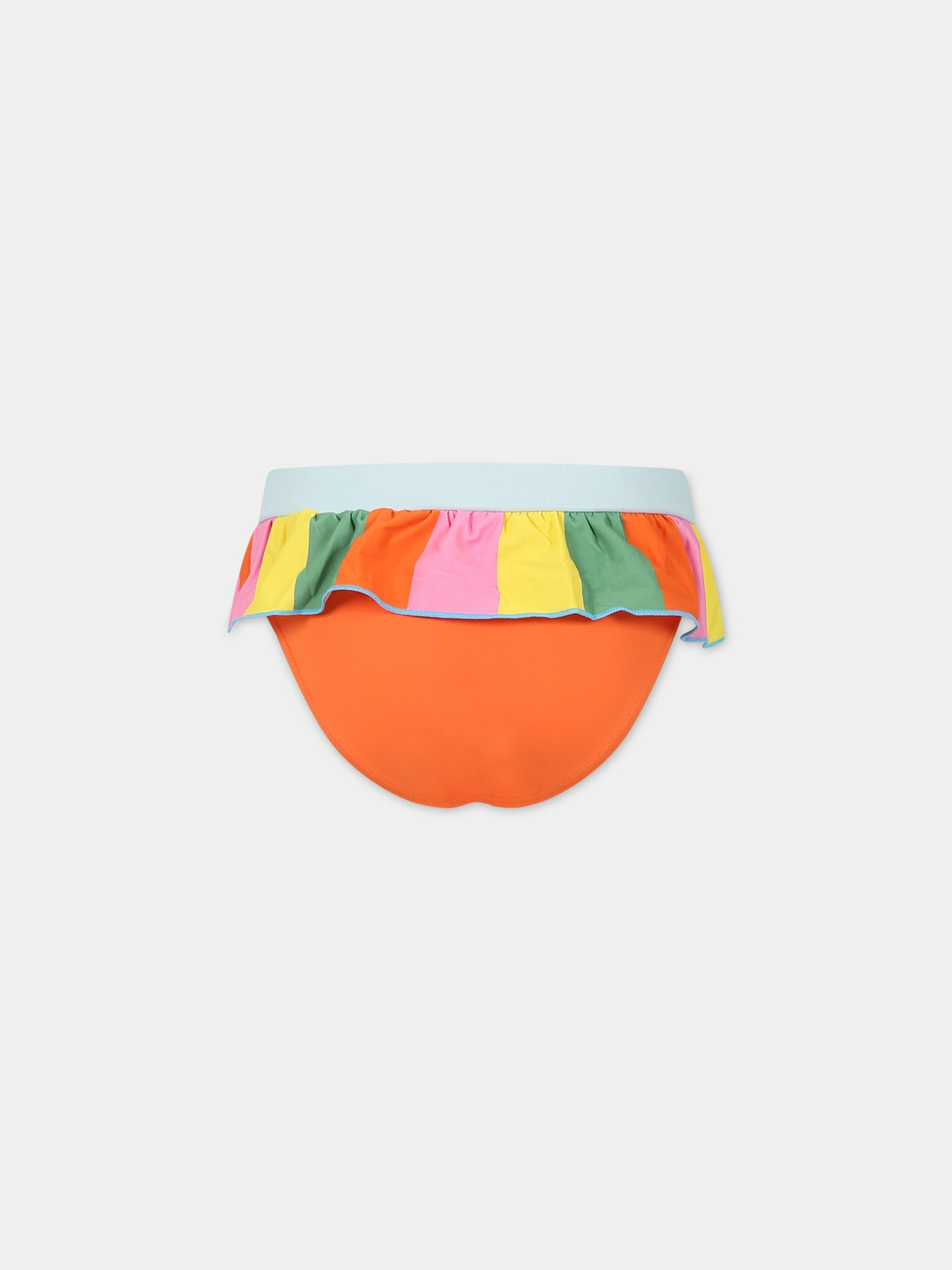 Completo multicolor per bambina con stampa pappagalli,Stella Mccartney Kids,TSCB65 Z0157 999