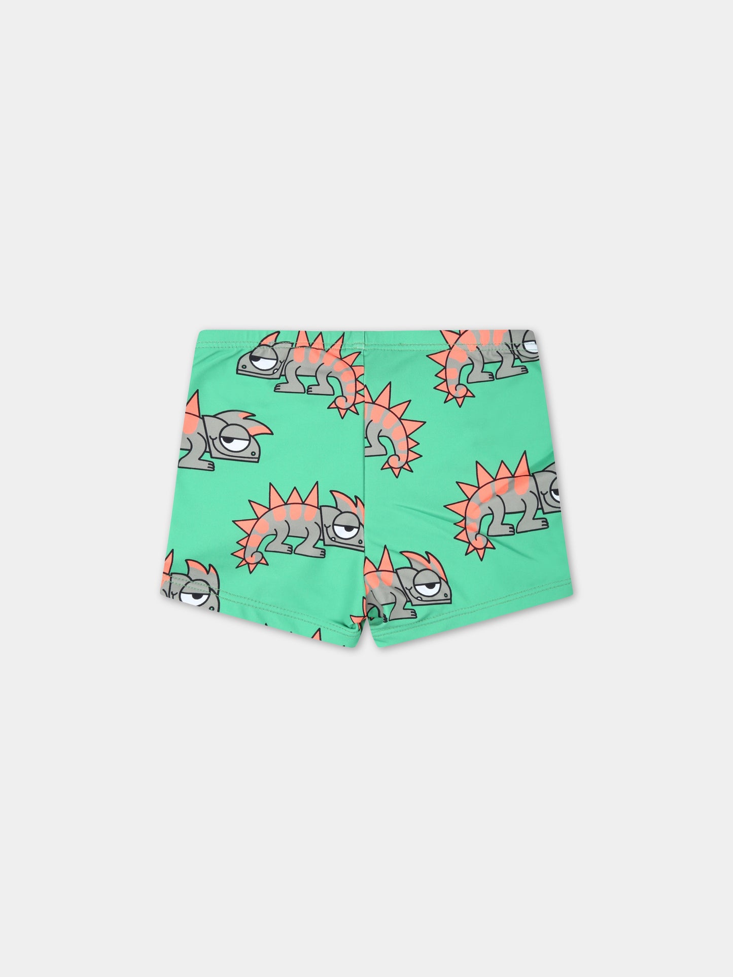 Boxer-mare verdi per neonato con camaleonti,Stella Mccartney Kids,TSC559 Z0983 711MC