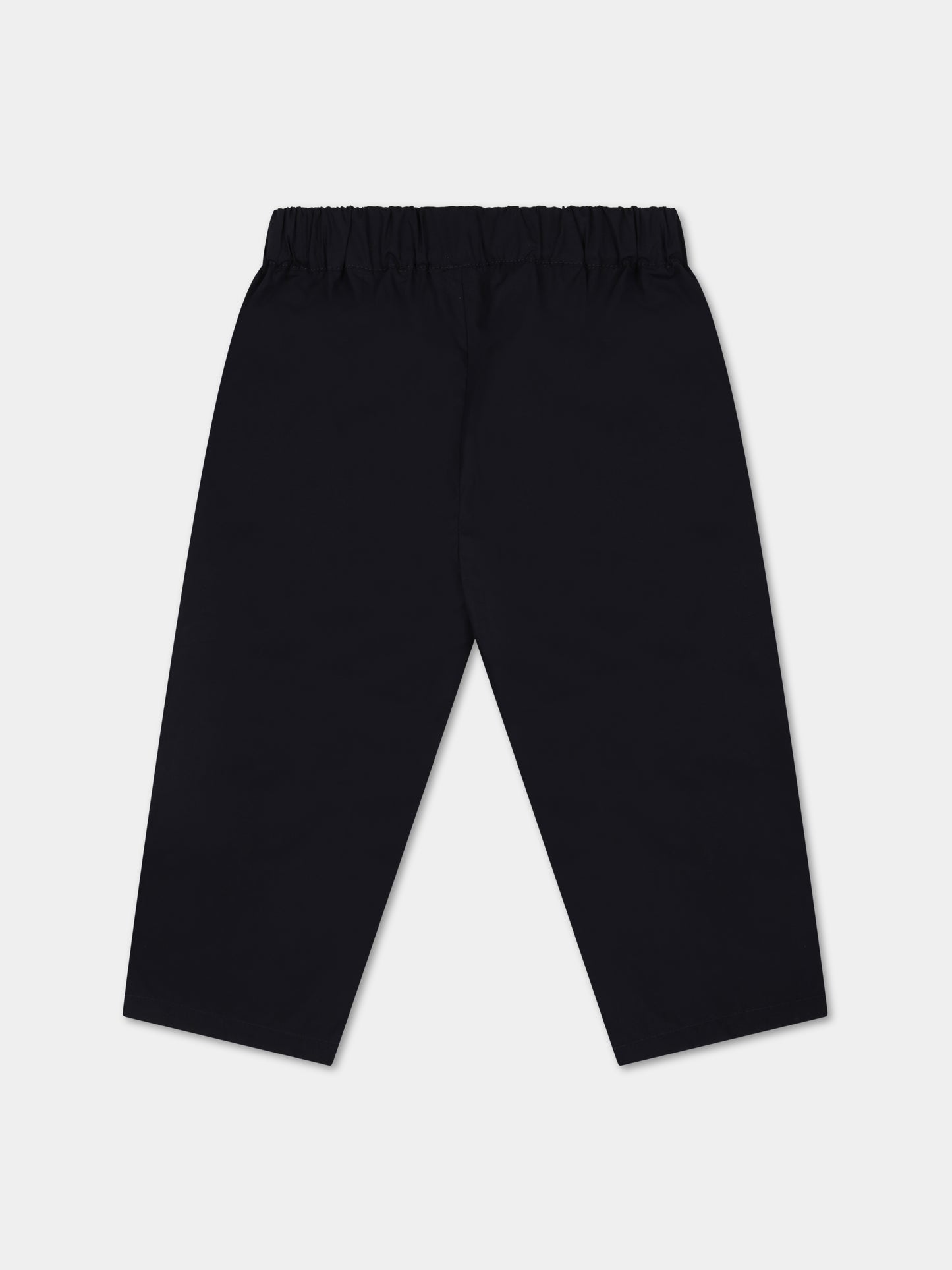 Pantaloni blu per neonato con logo e iconico aquilotto,Armani Junior,3RHPJ3 4N7IZ 0920