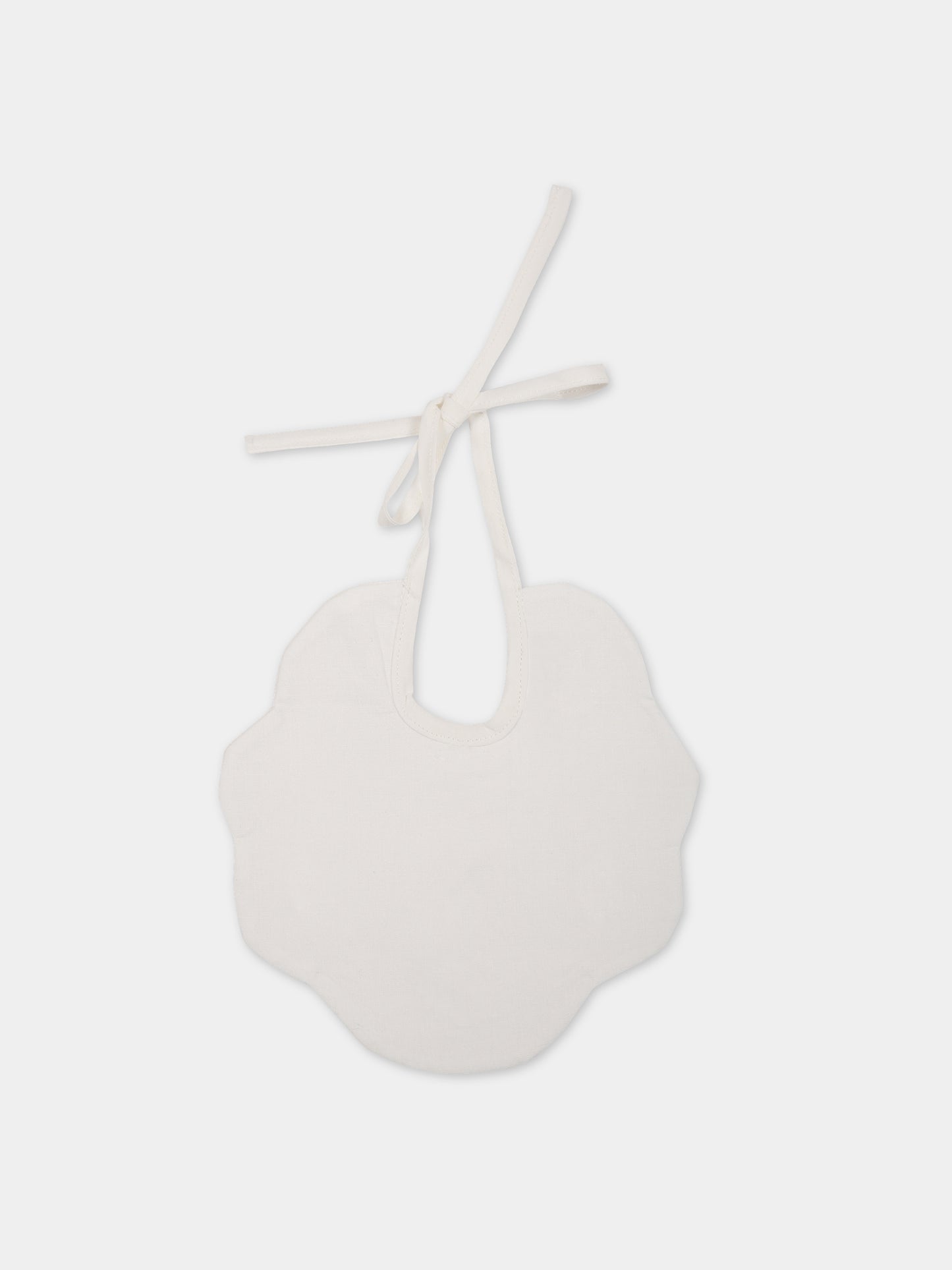 Bavaglino bianco per neonato con fiocchi,Scaldacuore,NE29 BLU