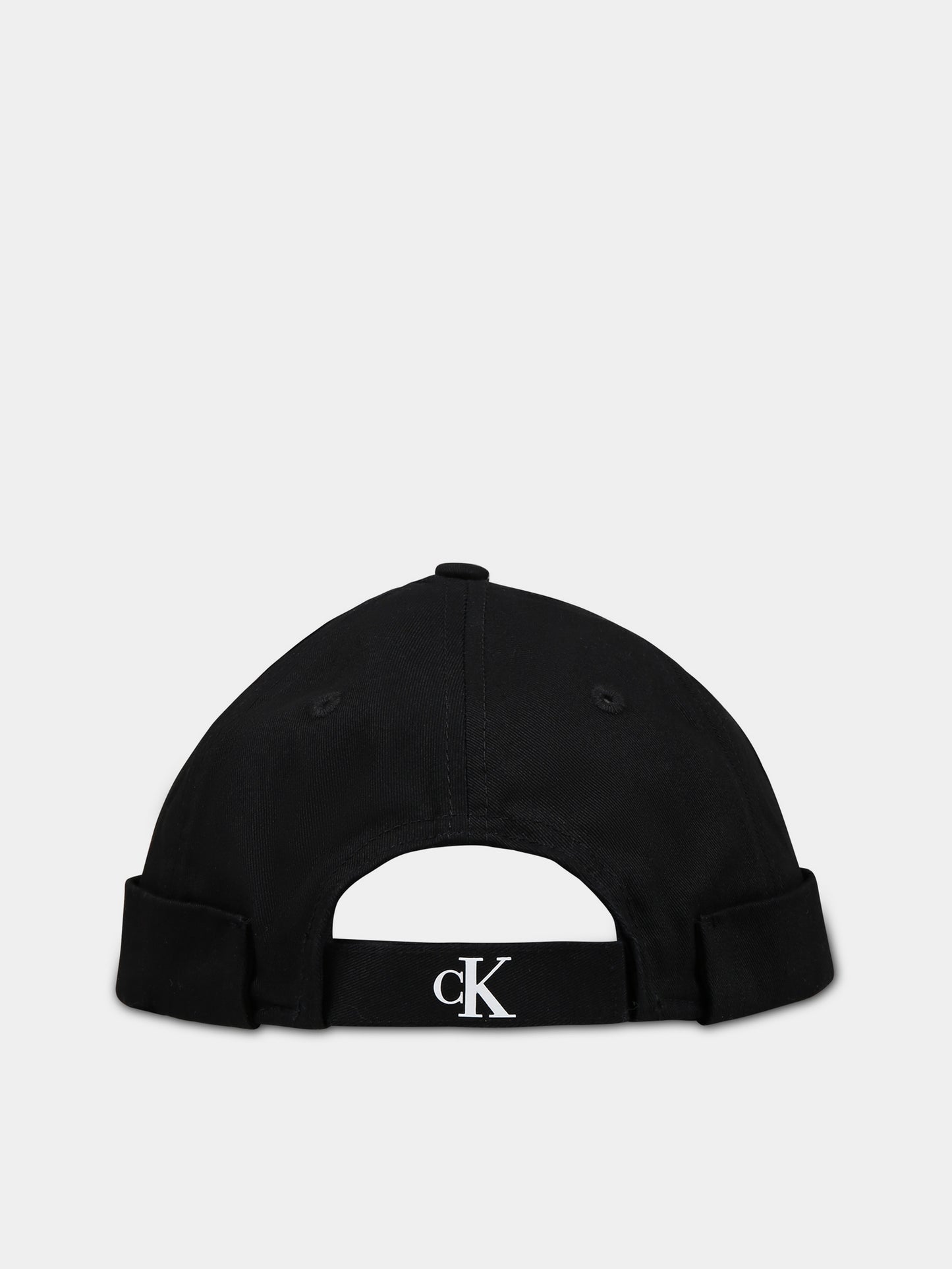 Cappello nero per bambini con logo,Calvin Klein Kids,CKIU0IU00427 IU0IU00427 BEH