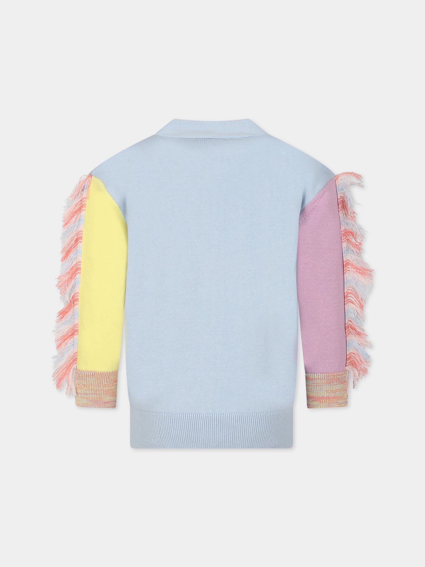 Cardigan multicolor per bambina con unicorni,Stella Mccartney Kids,TT9A10 Z1528 602