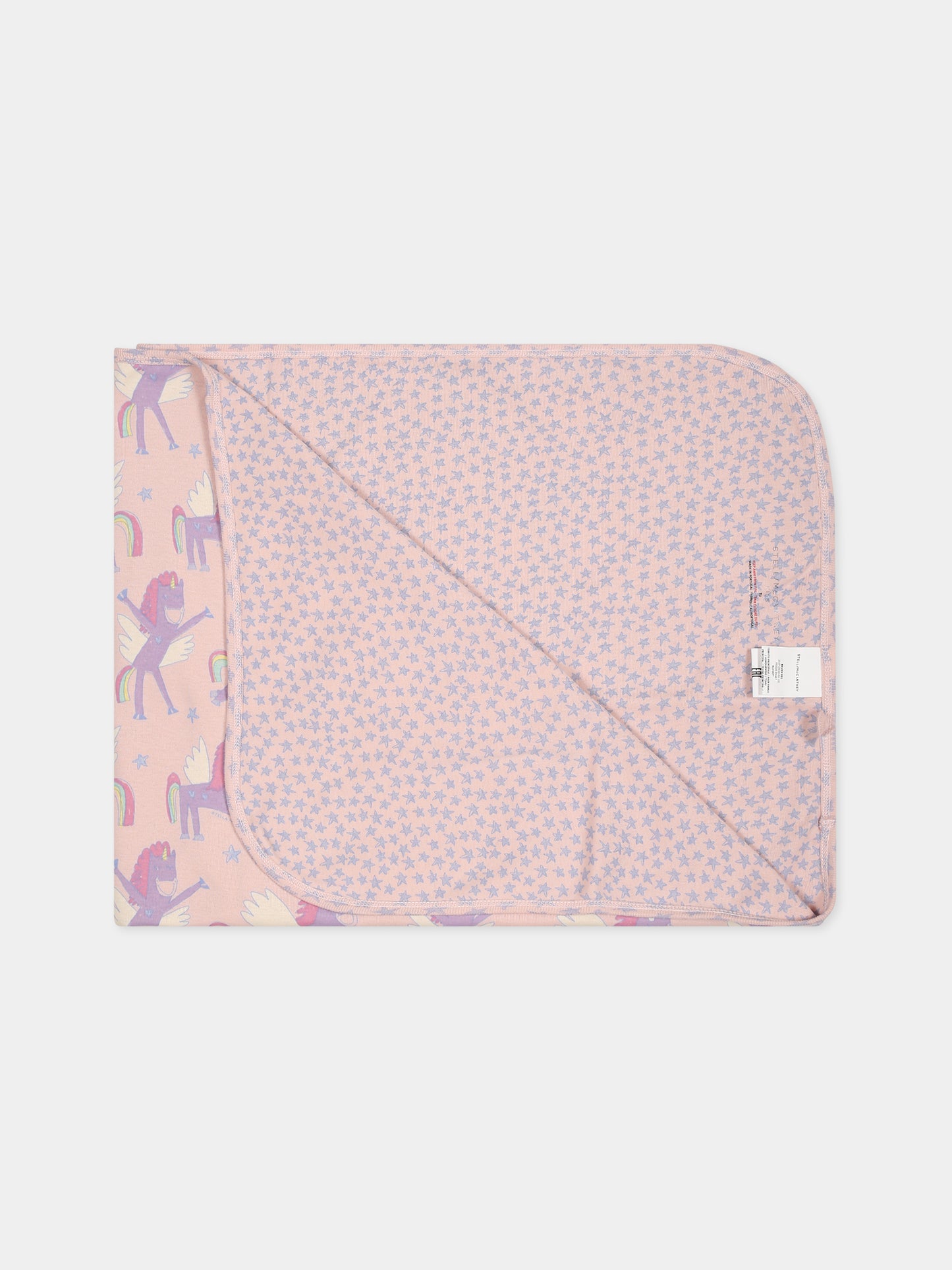 Coperta rosa per neonata con unicorno,Stella Mccartney Kids,TT0020 Z1467 505MC