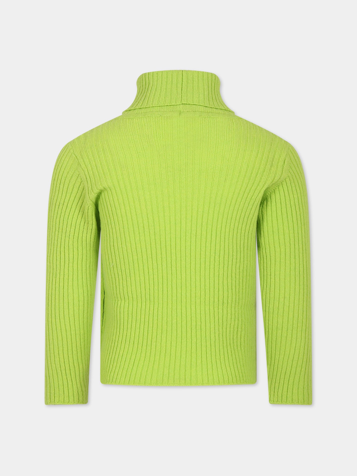 Dolcevita verde per bambina con logo,Emilio Pucci Junior,PT9A60 W0023 784