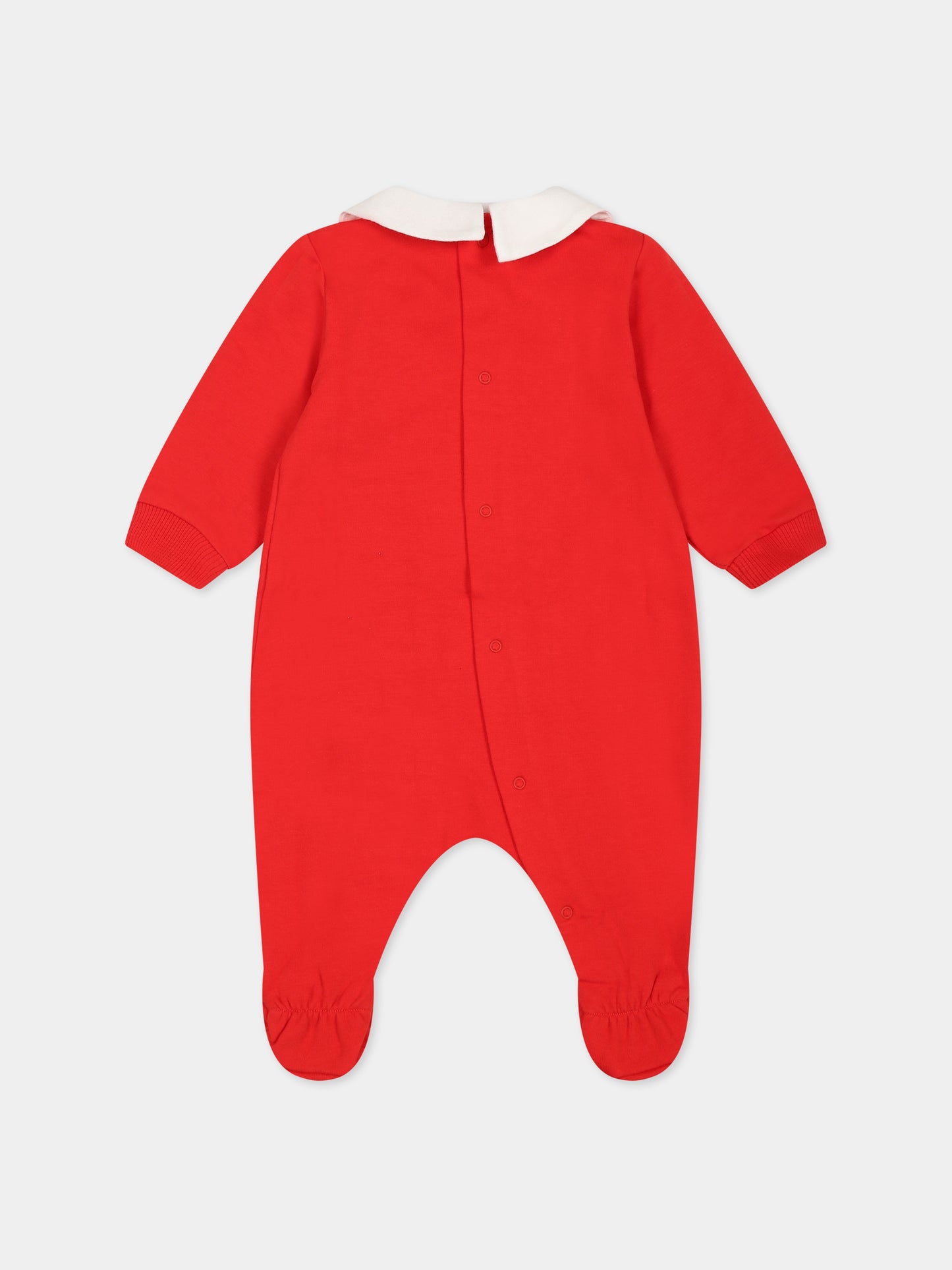Tutina rossa per neonati con Teddy Bear,Moschino Kids,MUT03O LDA17 50109