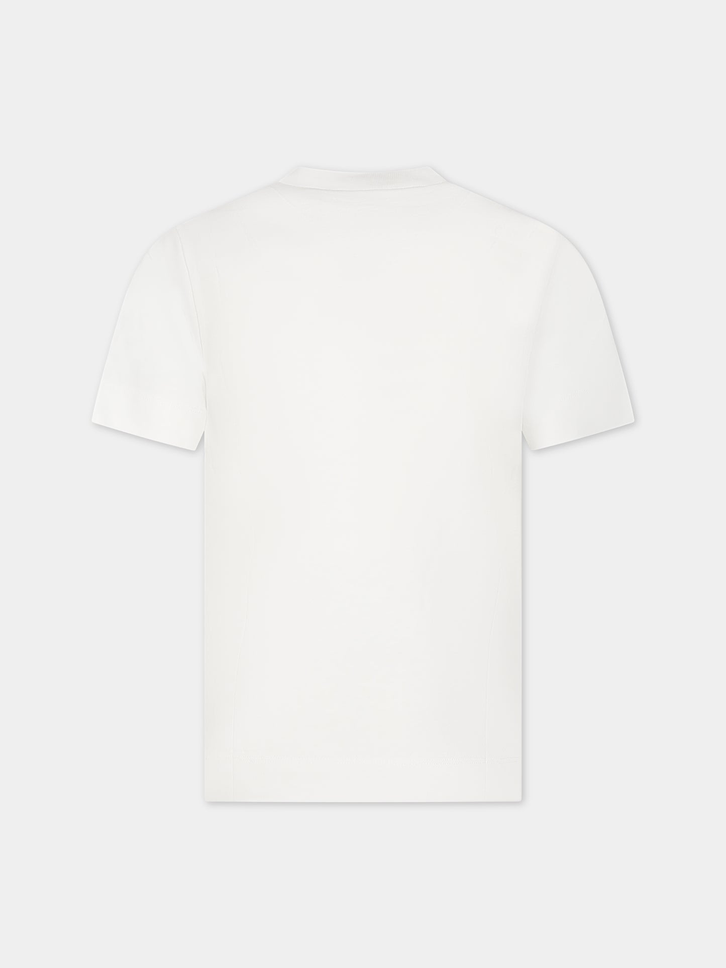 T-shirt bianca con logo verde per bambini,Marni Kids,M00934 0M108