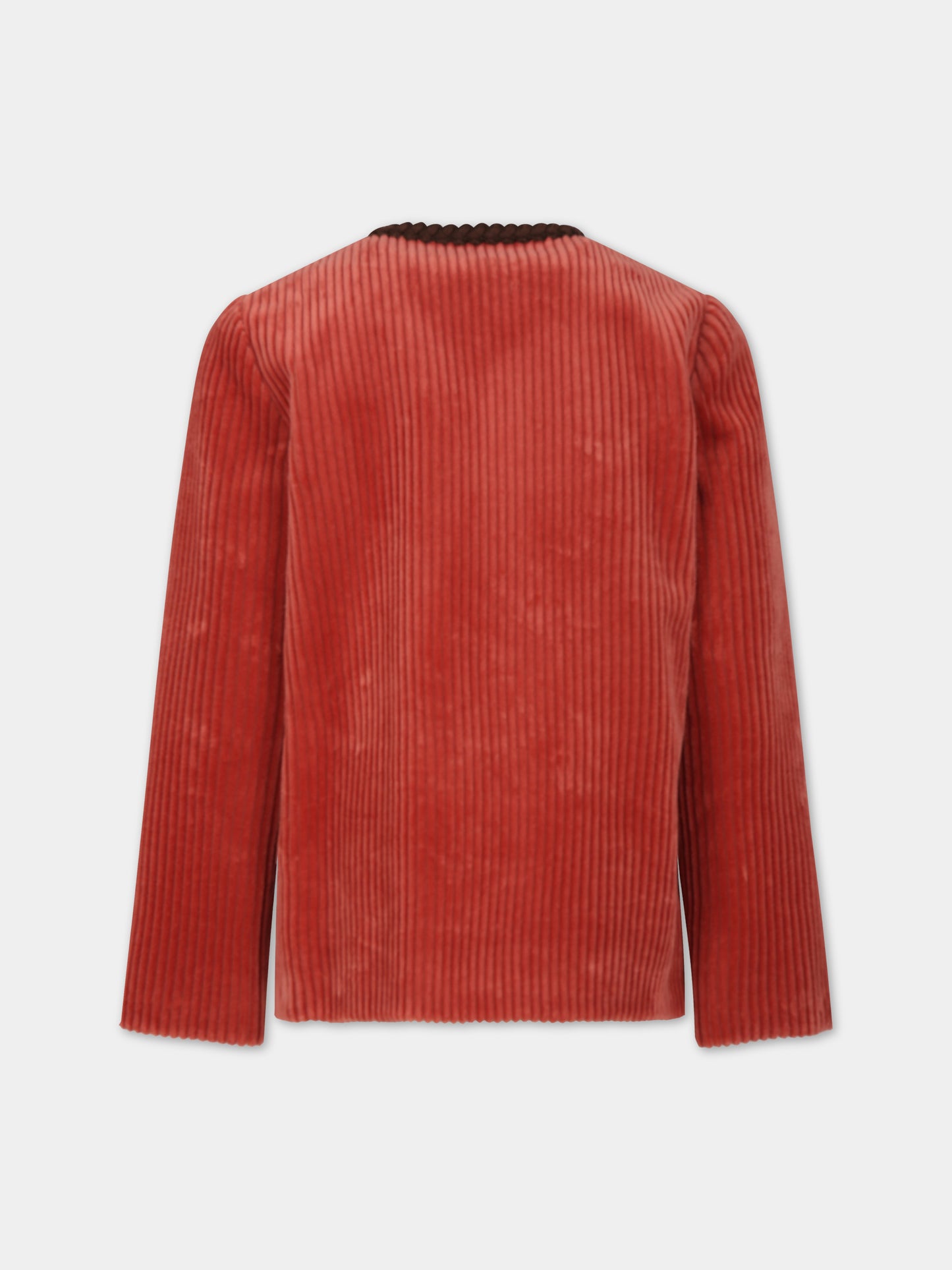 Giacca bordeaux per bambina con incrocio GG,Gucci Kids,749598 ZFV10 2407