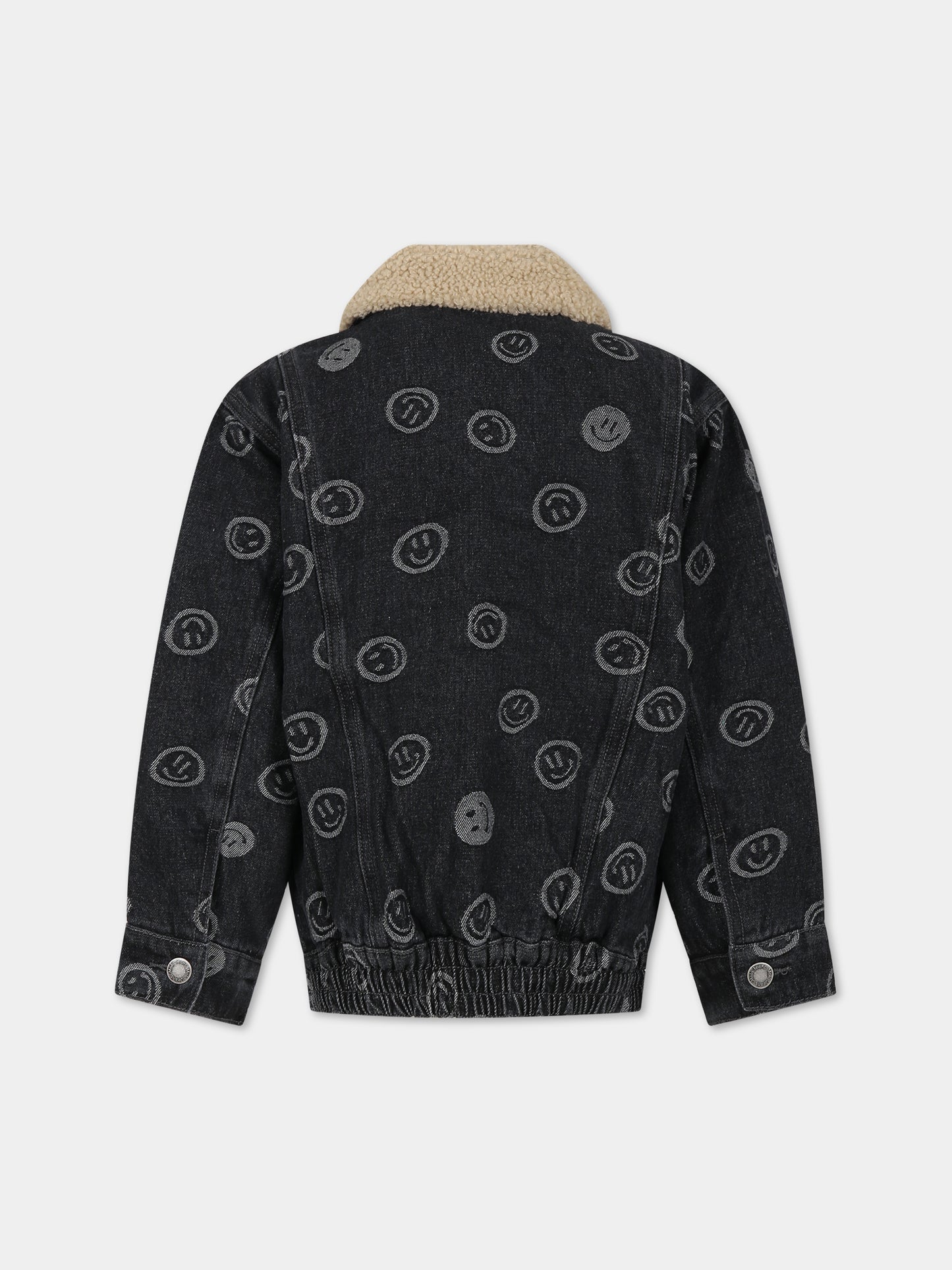 Giubbotto nero per bambini con smile,Molo,5W23M327 8811