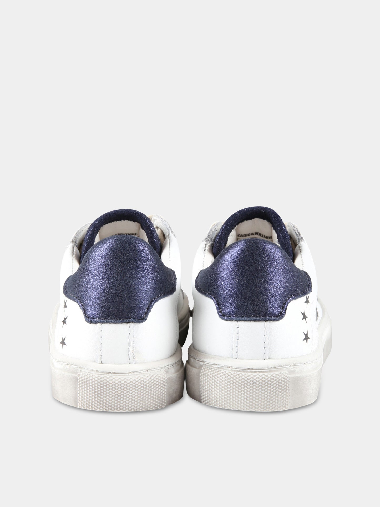 Sneakers bianche per bambino con logo,Zadig & Voltaire Kids,X19032 10B