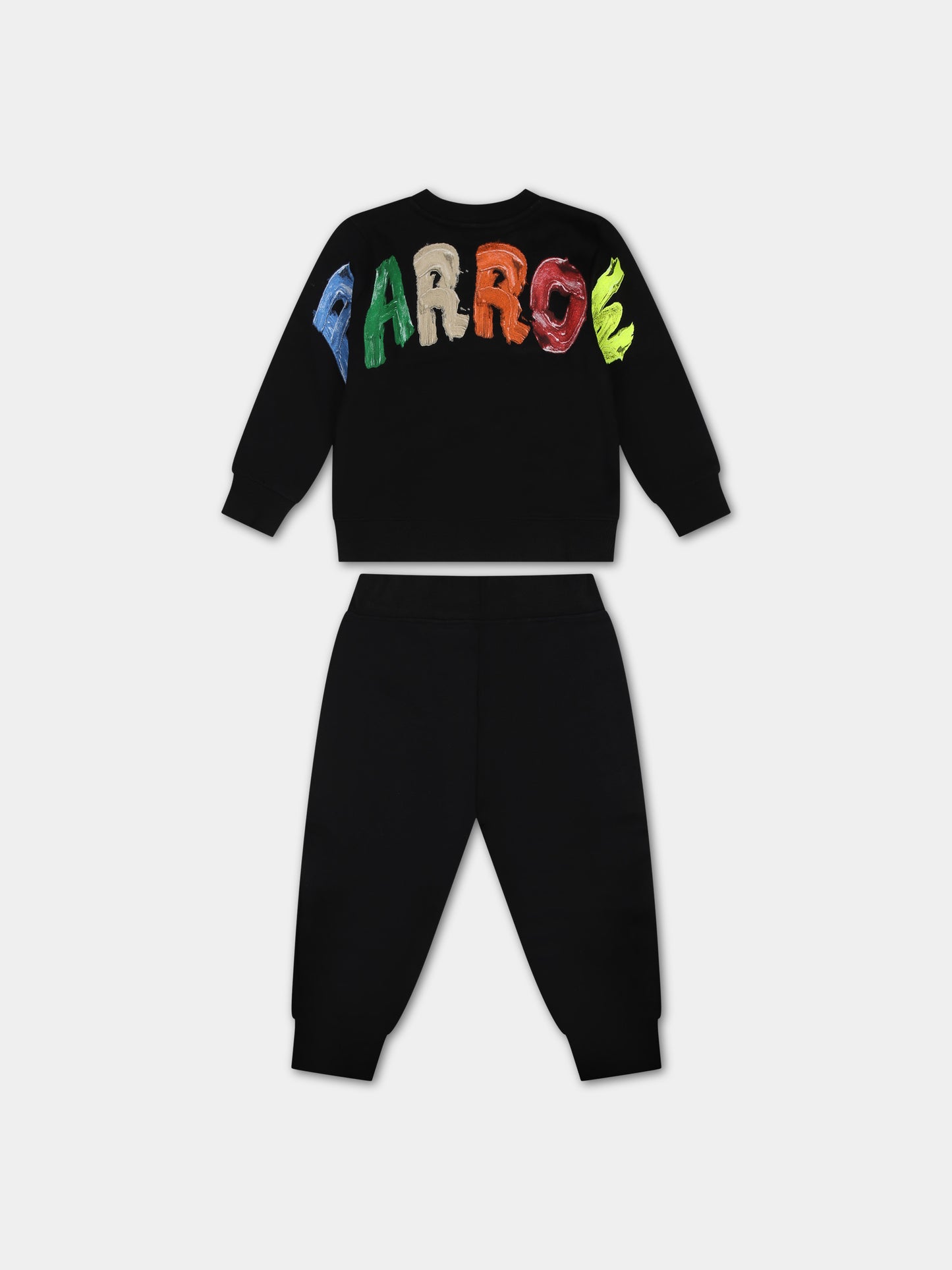 Completo nero per neonati con logo e smile,Barrow,F3BKUNTP135 110