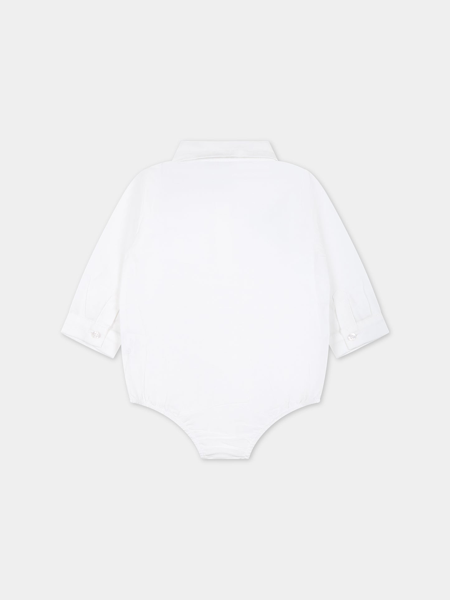 Camicia bianca per neonato con logo,Fay Kids,FSA510 Z0076 100