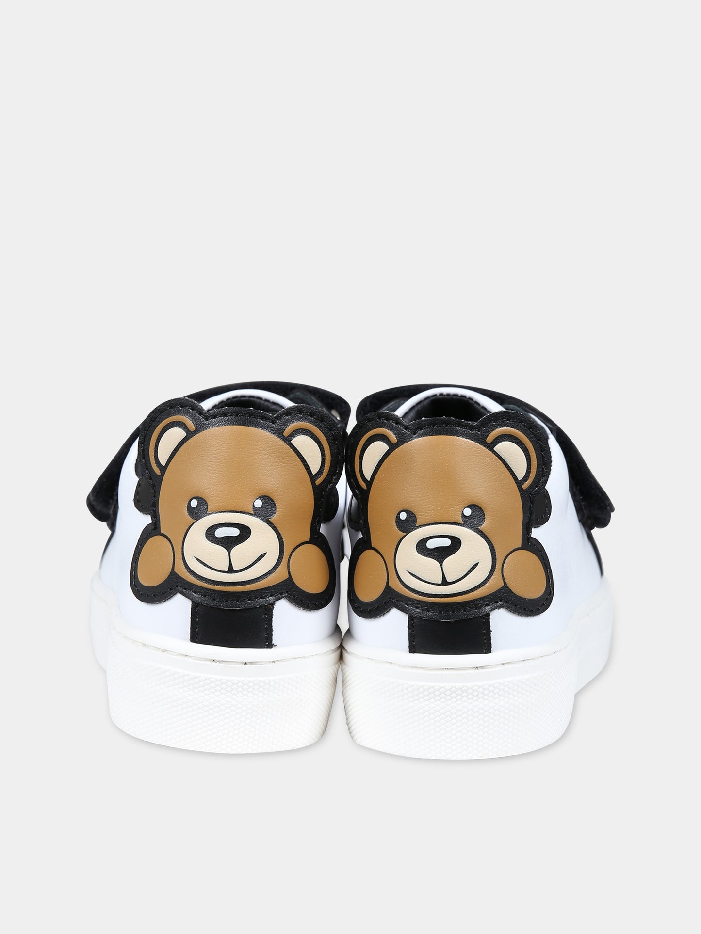 Sneakers nere per bambino con Teddy Bear e logo,Moschino Kids,75990 75876 2