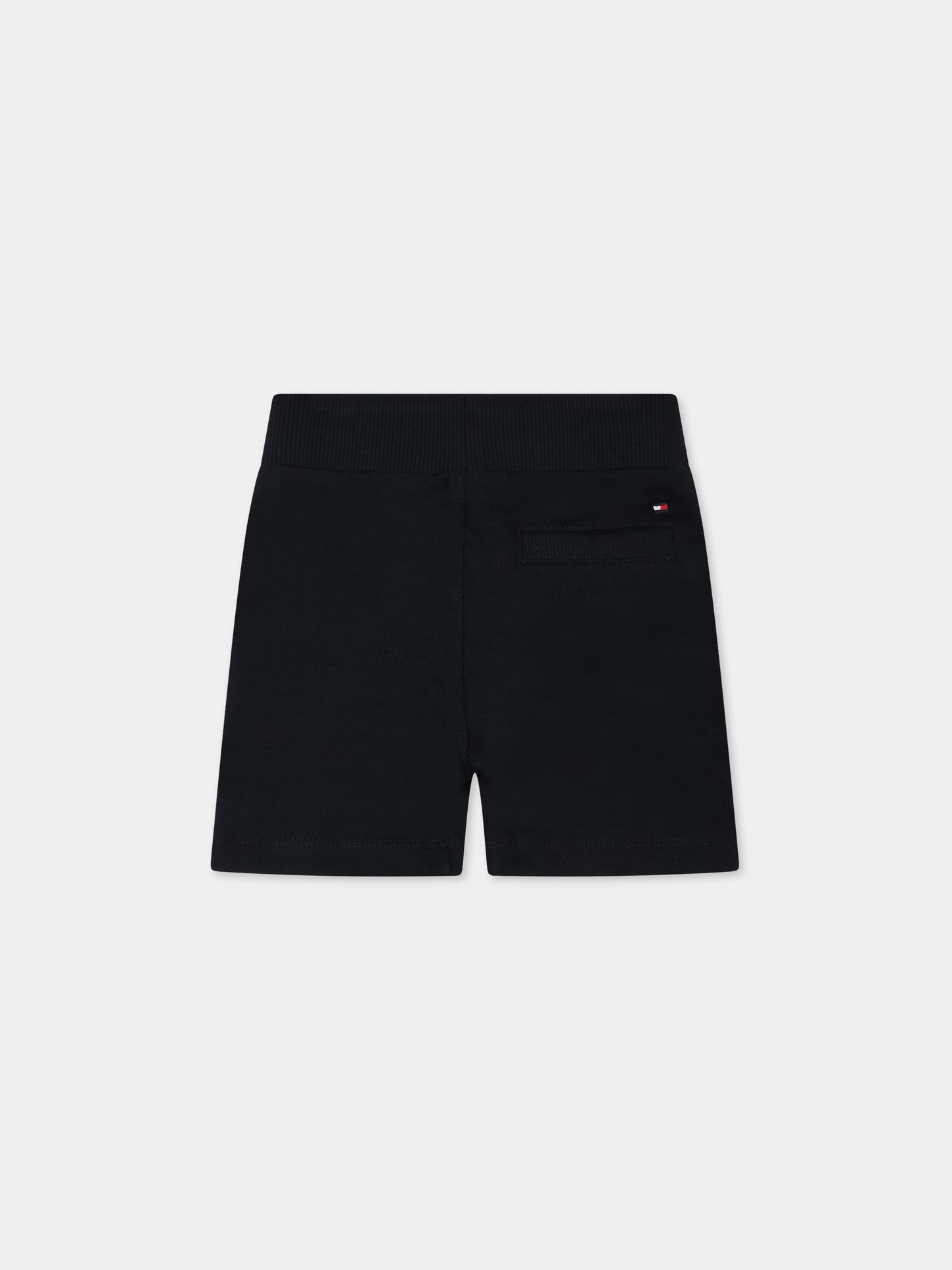 Shorts blu per neonato con logo,Tommy Hilfiger Junior,KB0KB07116 DWS