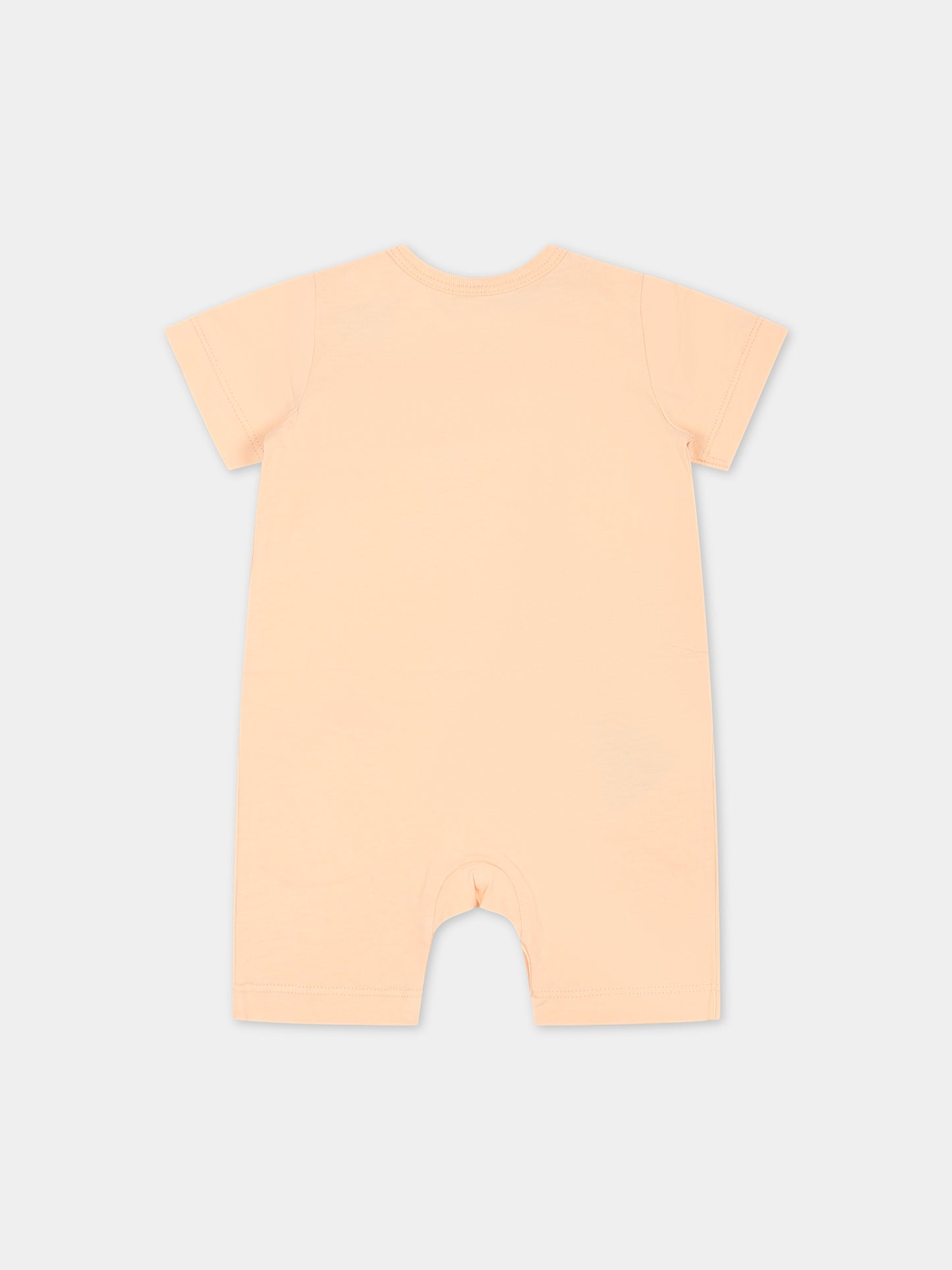Pagliaccetto rosa per neonata con chitarra e logo,Stella Mccartney Kids,TSA011 Z0434 504