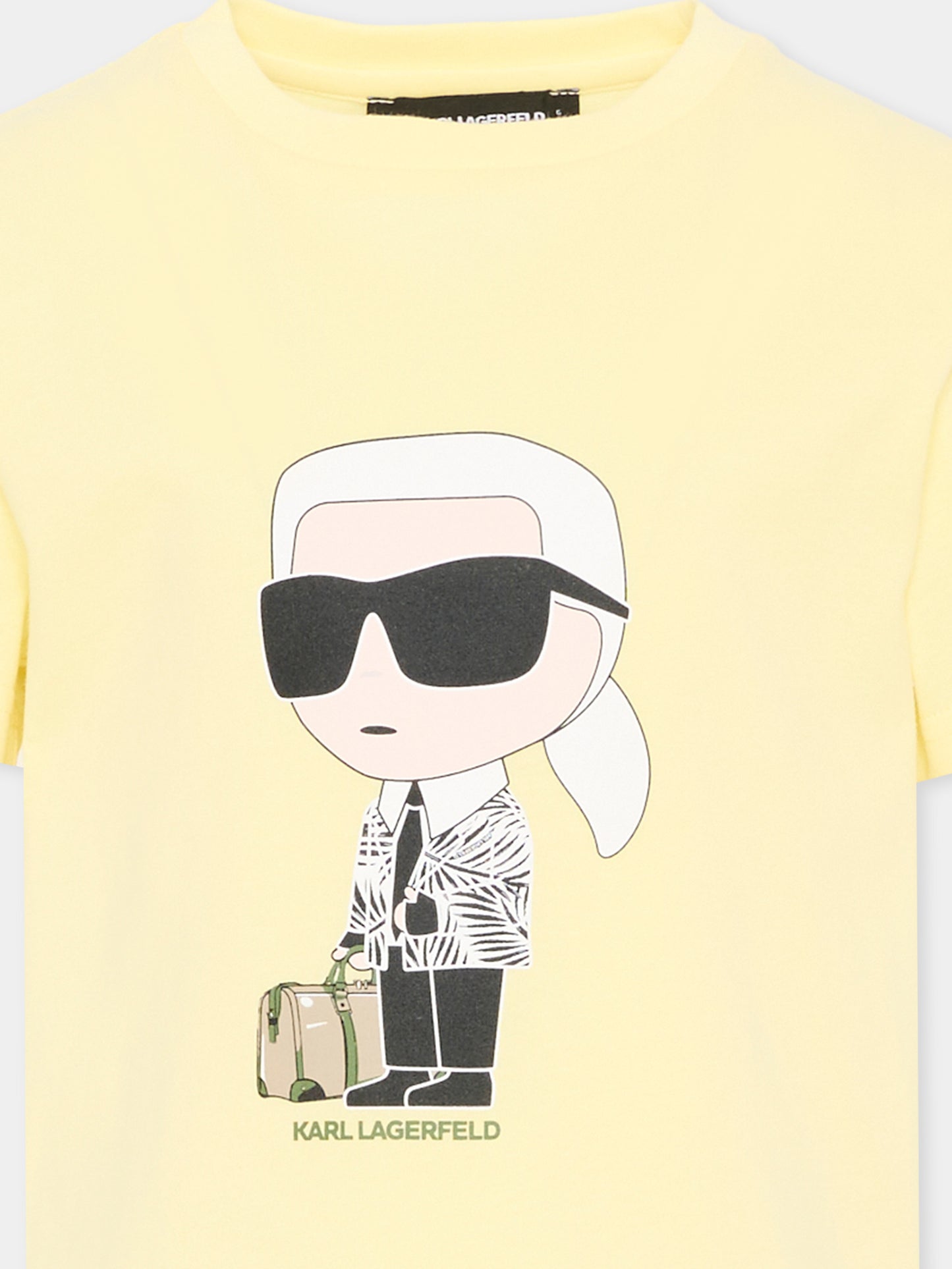 T-Shirt gialla per bambino con Ikonik Karl