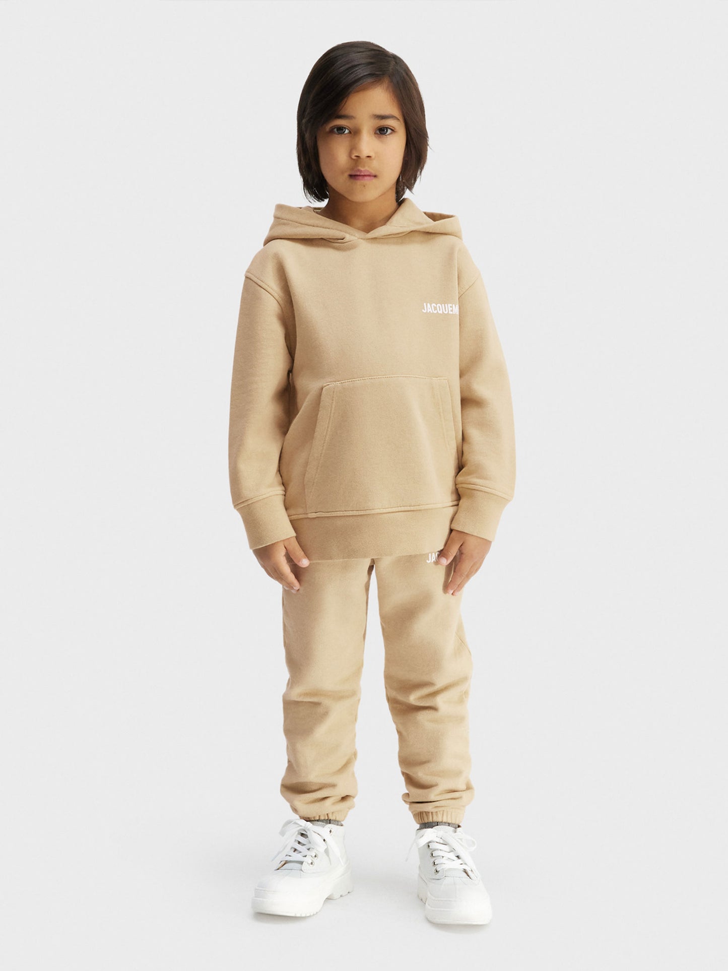 Felpa 'Le sweatshirt Jacquemus' beige per bambini