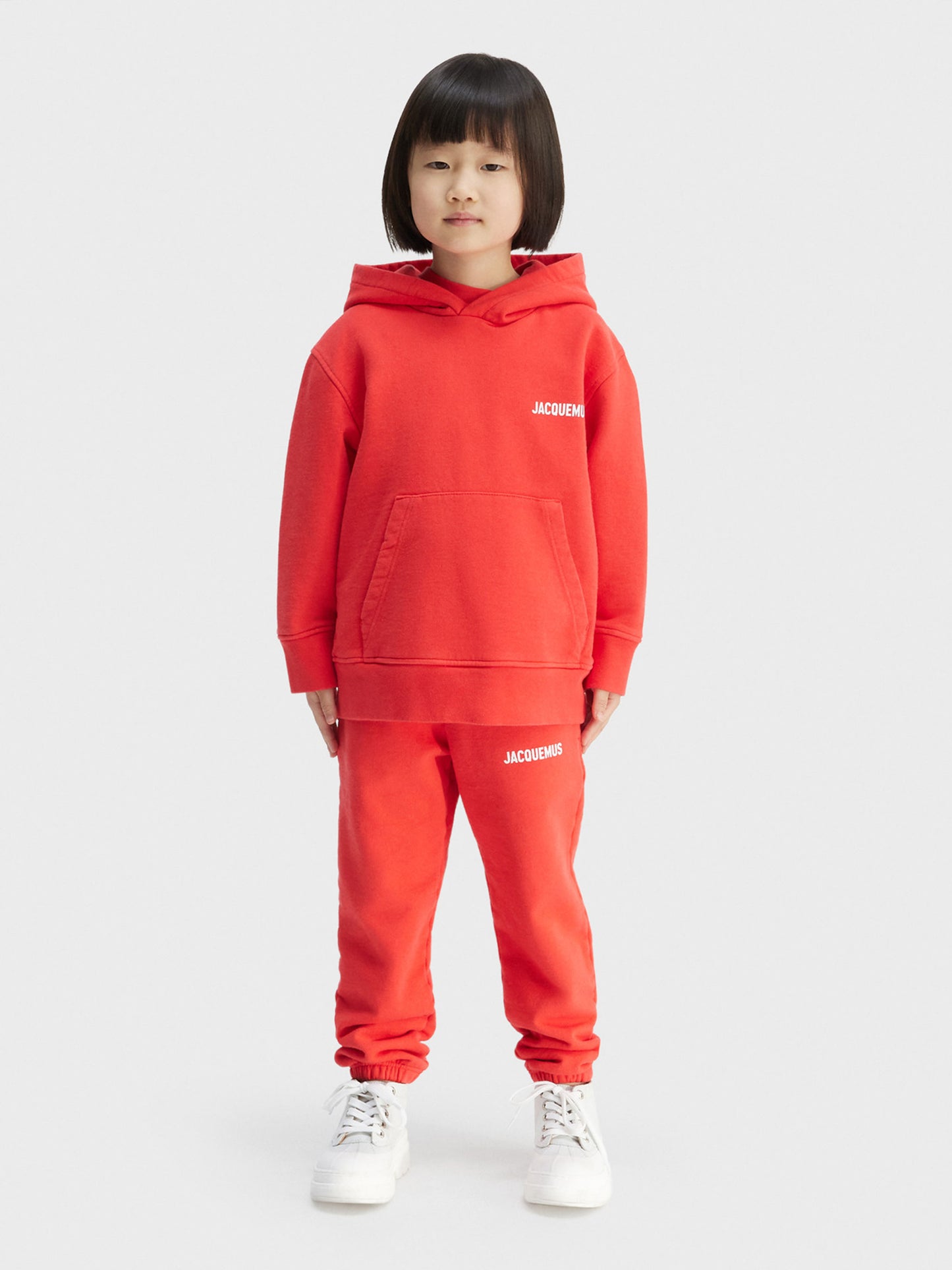 Felpa 'Le sweatshirt Jacquemus' rossa per bambini